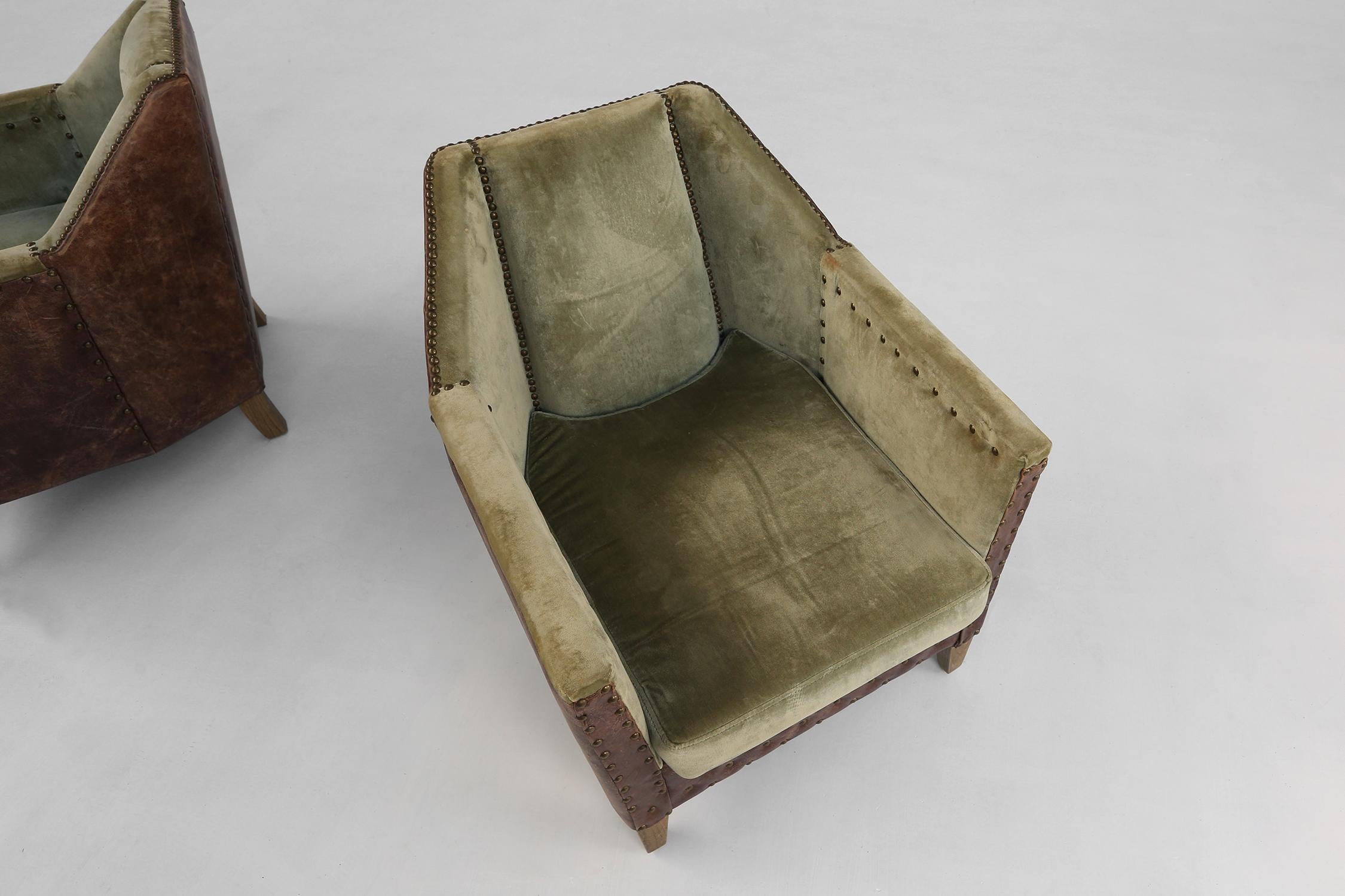 Mid-20th Century French Art Deco Armchair 1930 For Sale