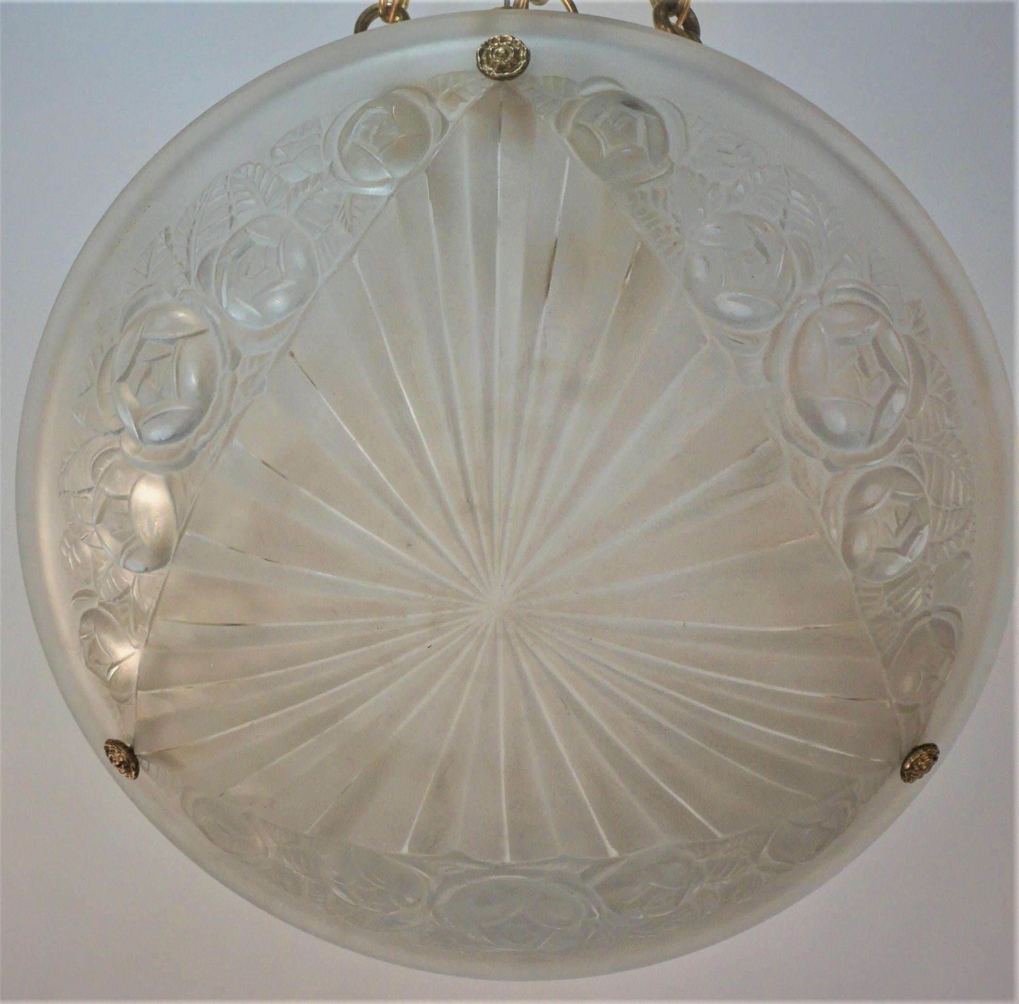 Art-déco-Kronleuchter von Degue (Französisch)