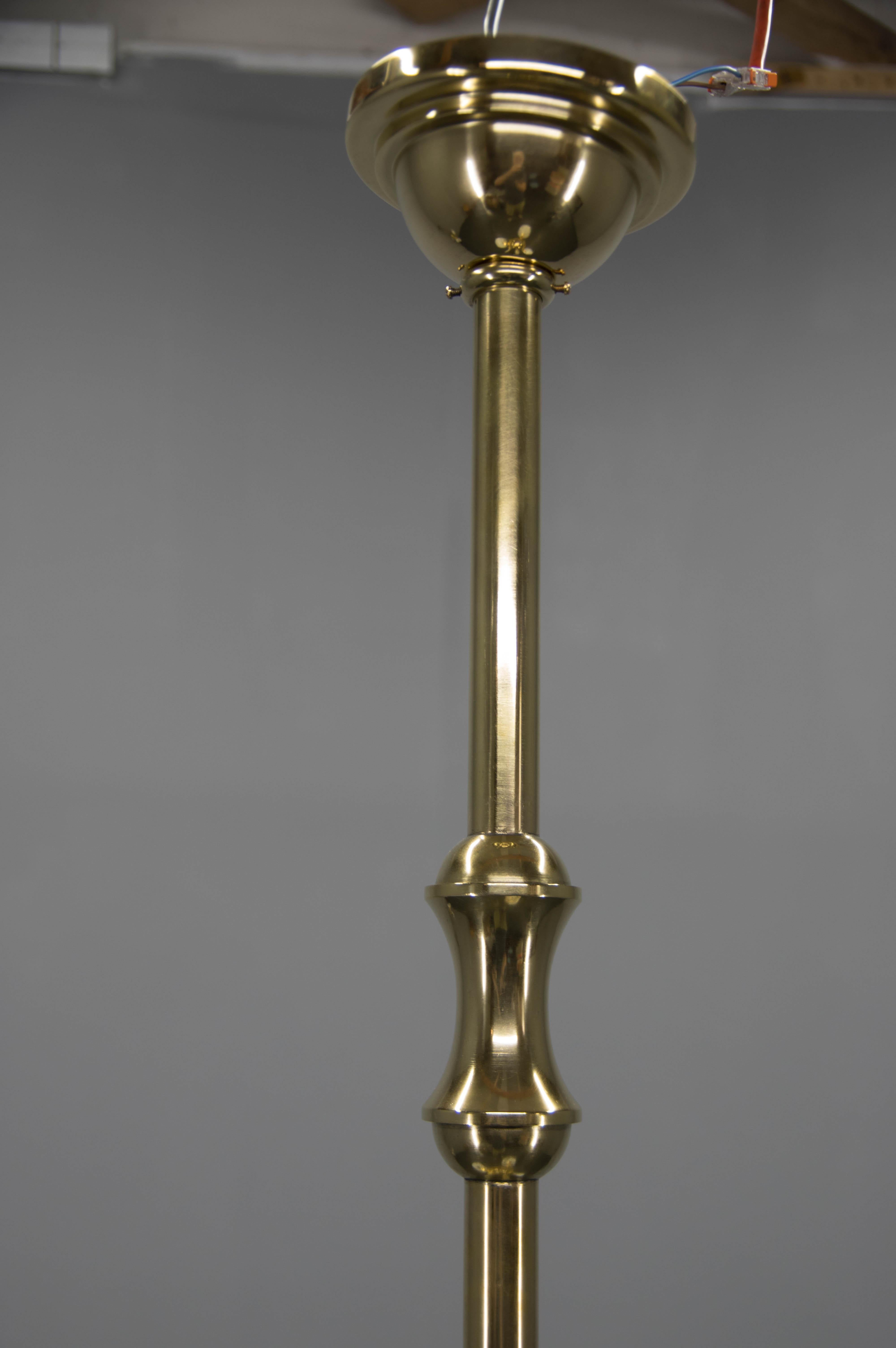 Set of Three Art Deco Chandeliers By Gocar, Austria, 1910s, Restored For Sale 14