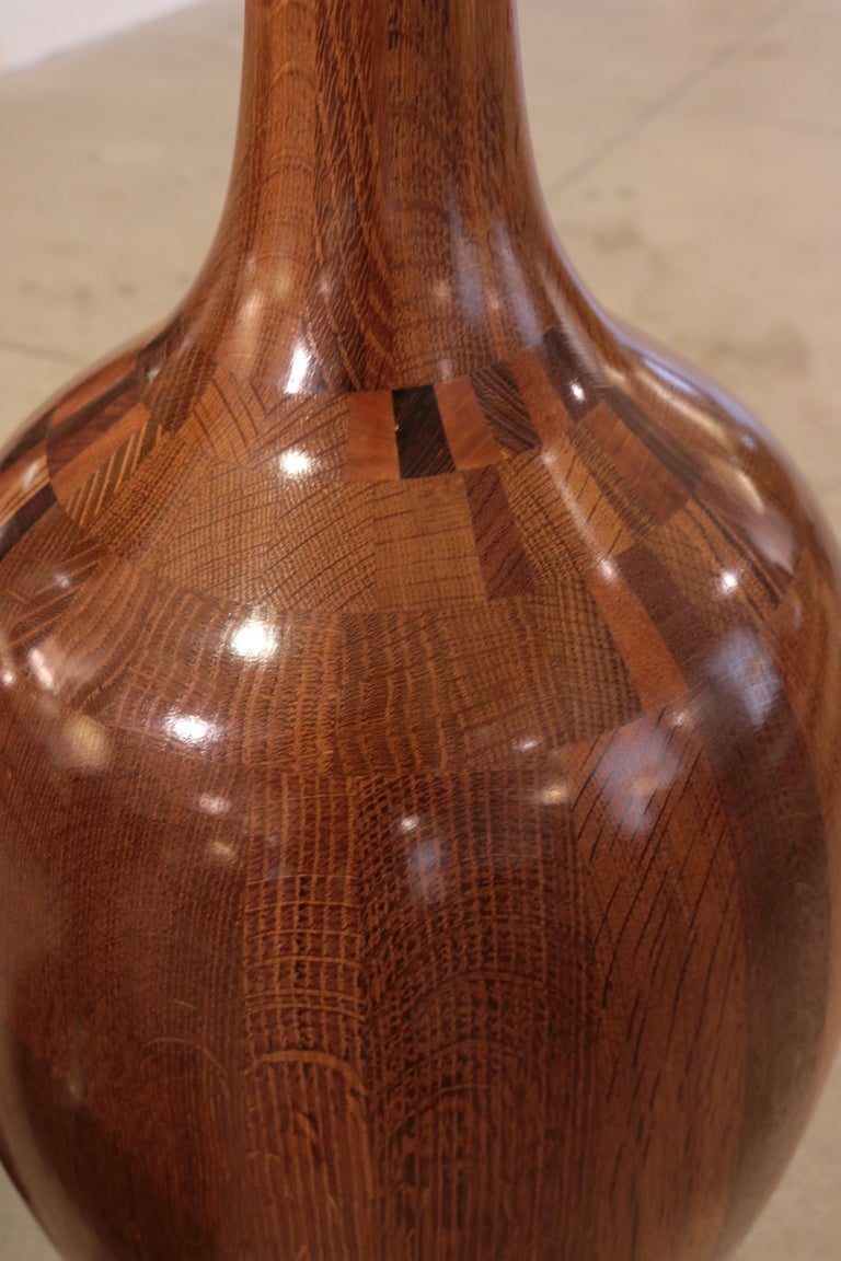 Set of Three Art Deco Decorative Wooden Vases For Sale at 1stDibs