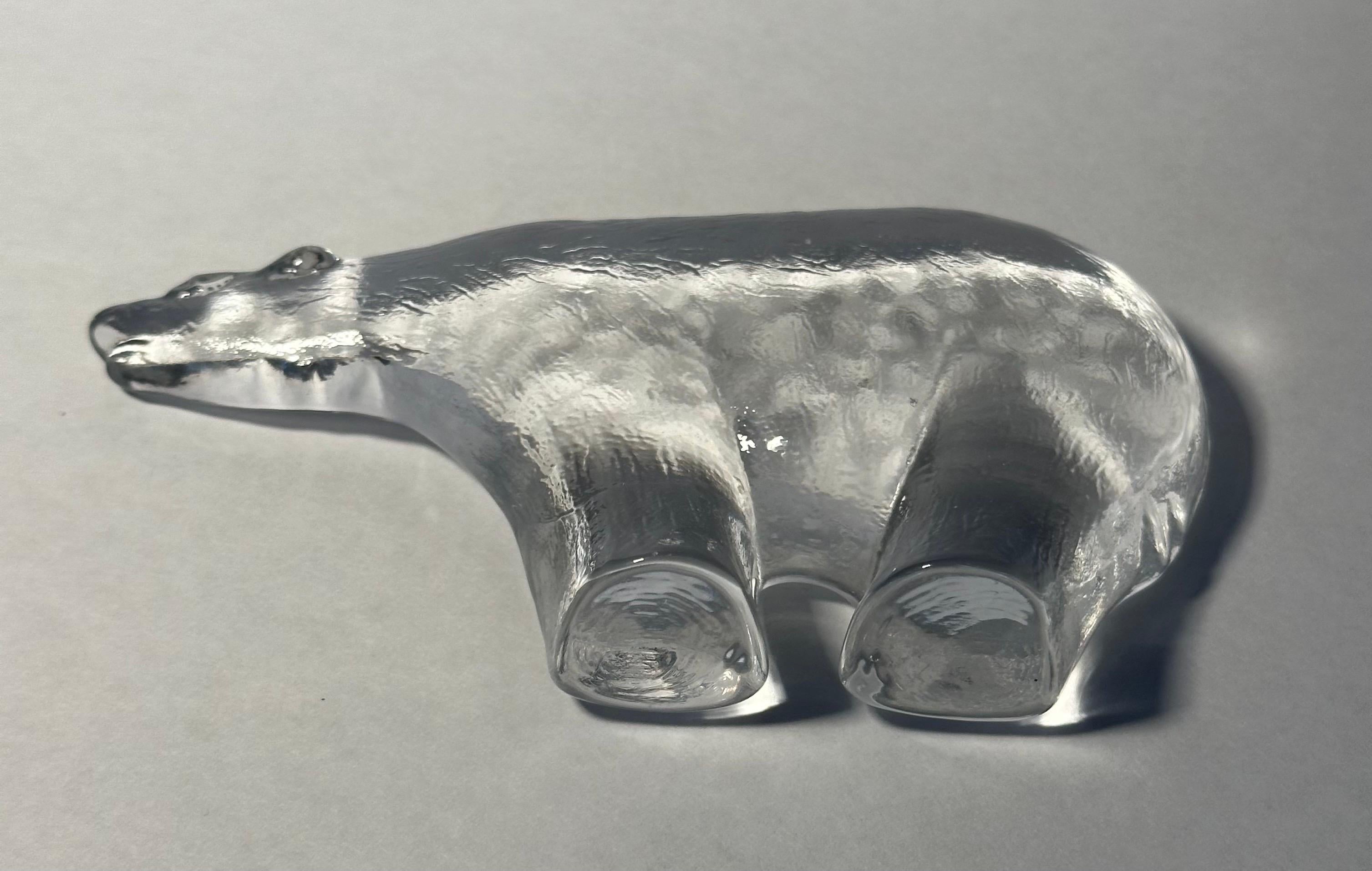 Set of Three Art Glass Animal Paperweights / Sculptures by Kosta Boda Sweden In Good Condition For Sale In San Diego, CA