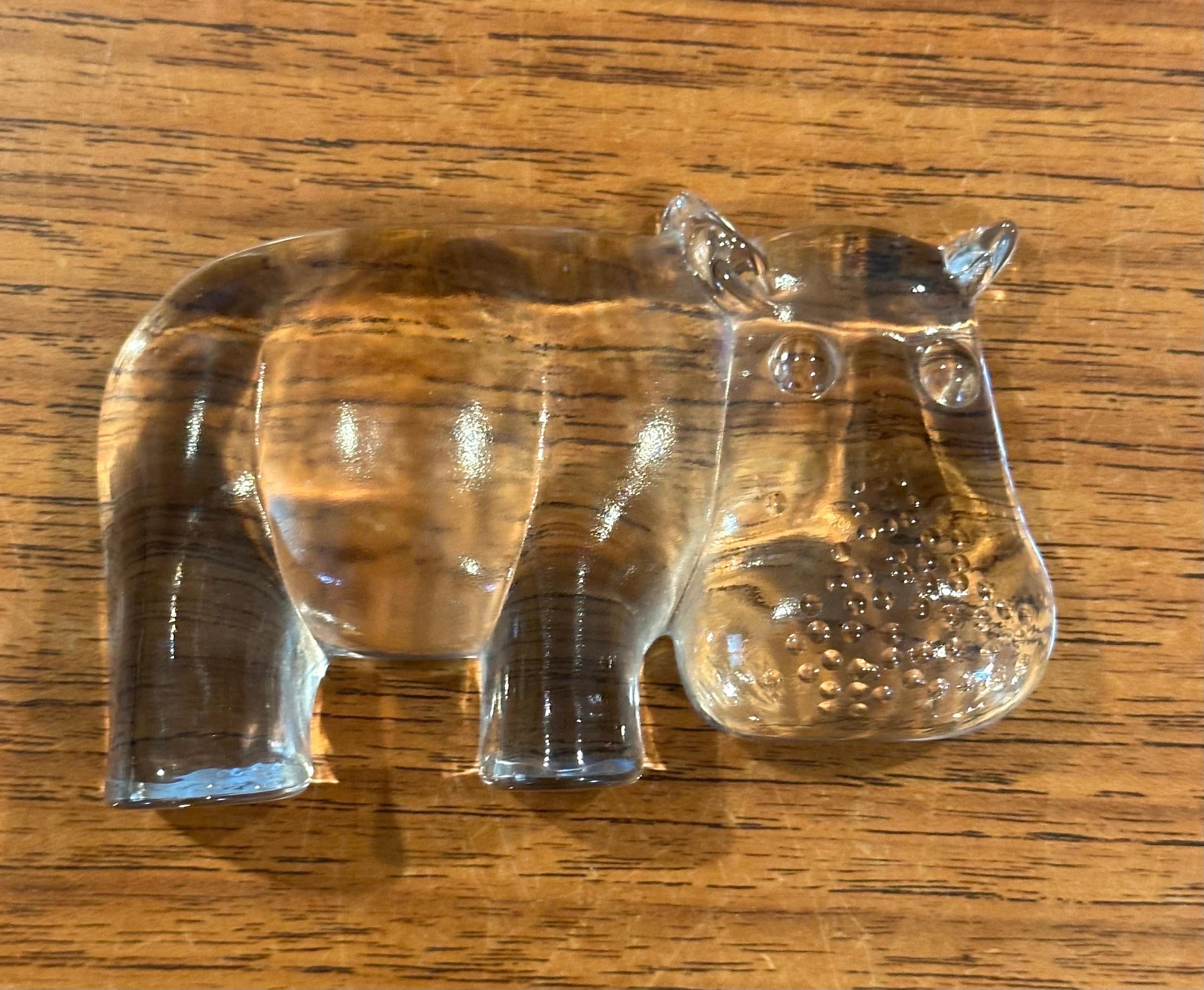 Set of Three Art Glass Animal Paperweights / Sculptures by Kosta Boda Sweden For Sale 3