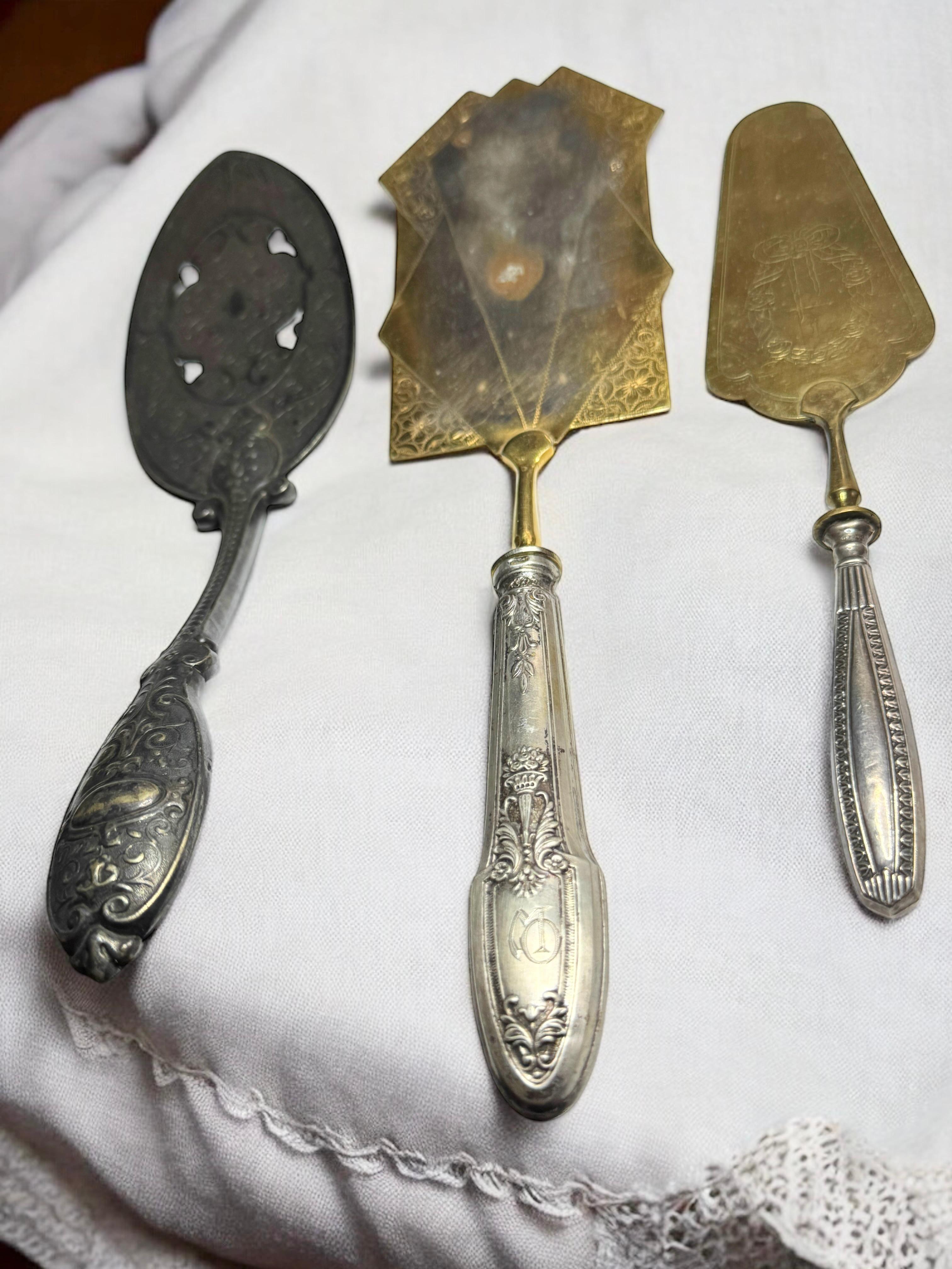 Ensemble de trois couverts en métal argenté Art Nouveau, Allemagne, 1890 - 1900 en vente 4