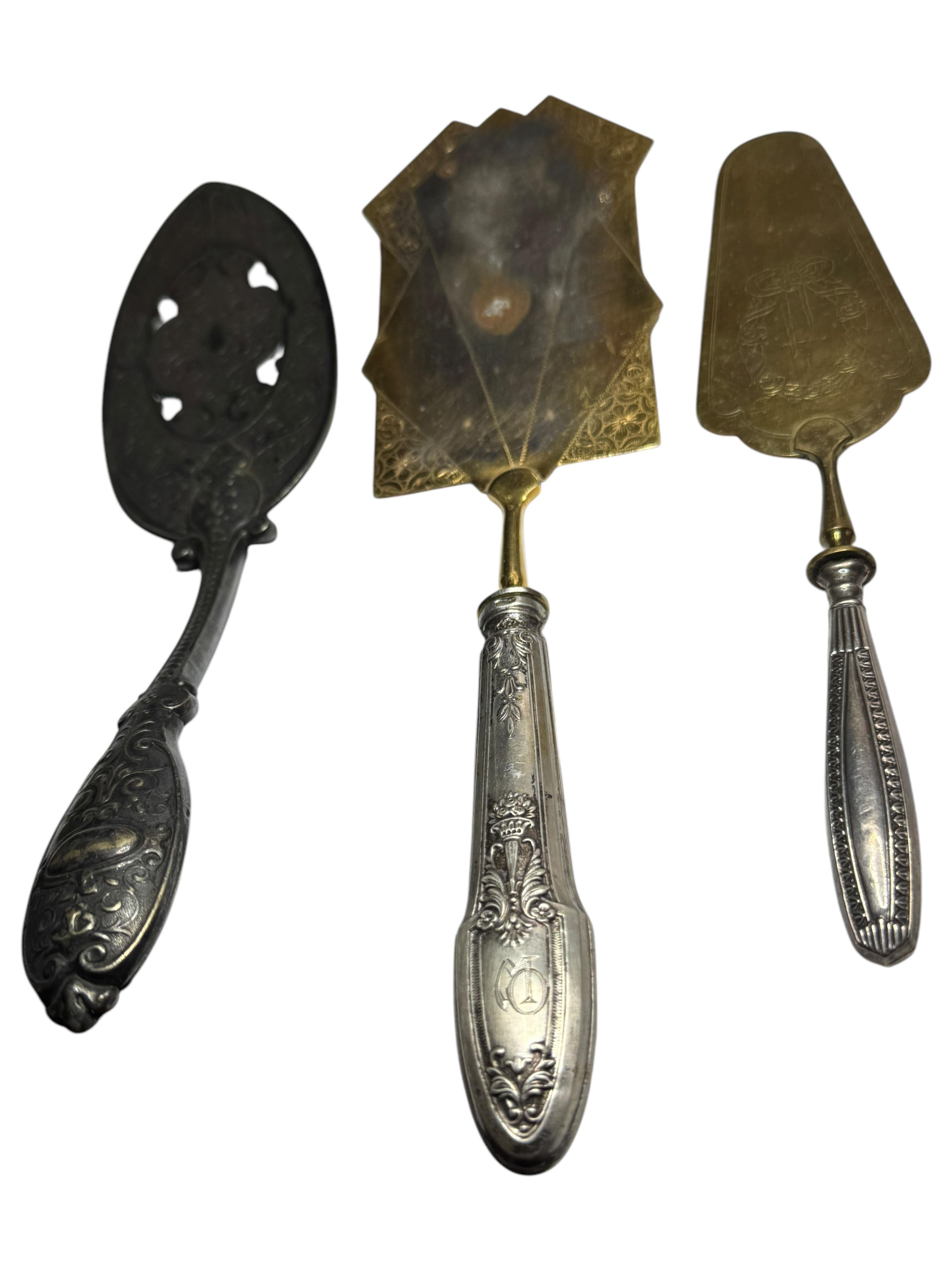 Ensemble de trois couverts en métal argenté Art Nouveau, Allemagne, 1890 - 1900 en vente 5