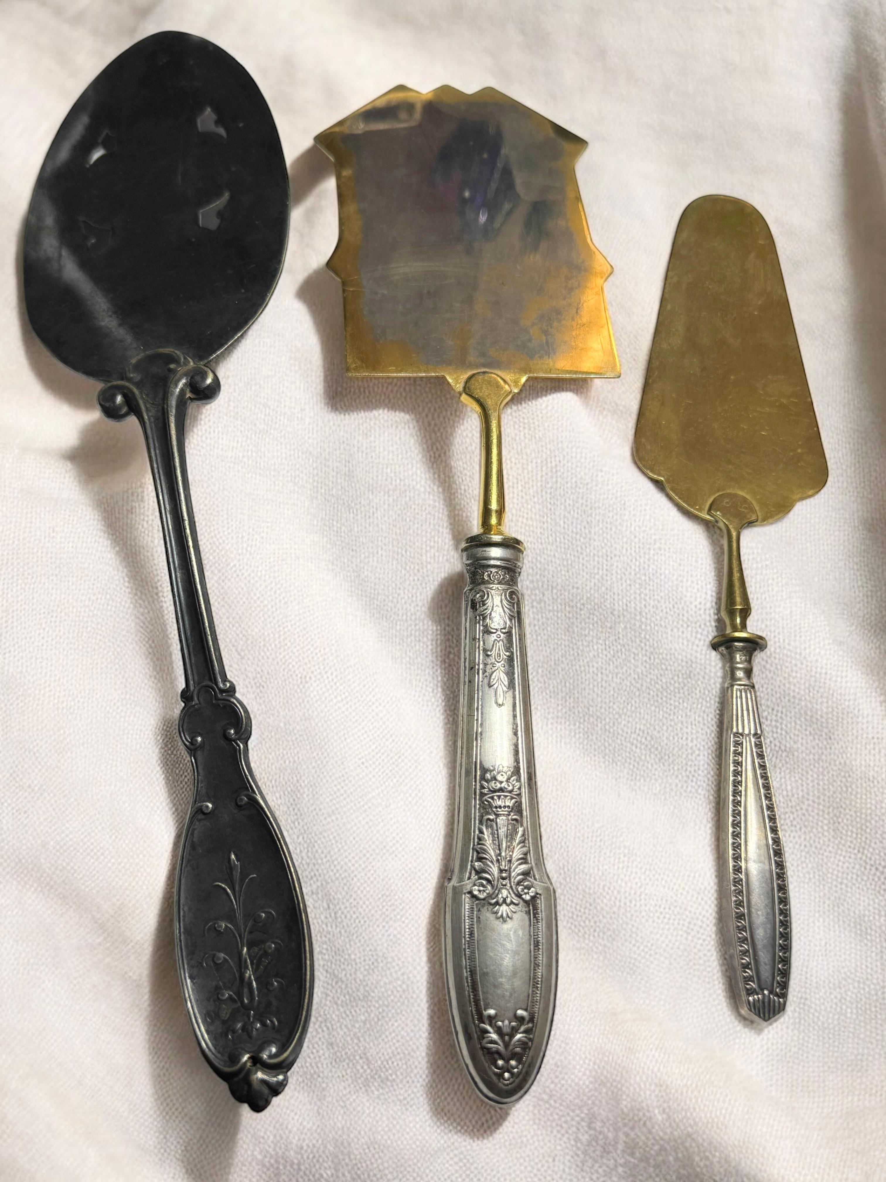 Ensemble de trois couverts en métal argenté Art Nouveau, Allemagne, 1890 - 1900 en vente 6