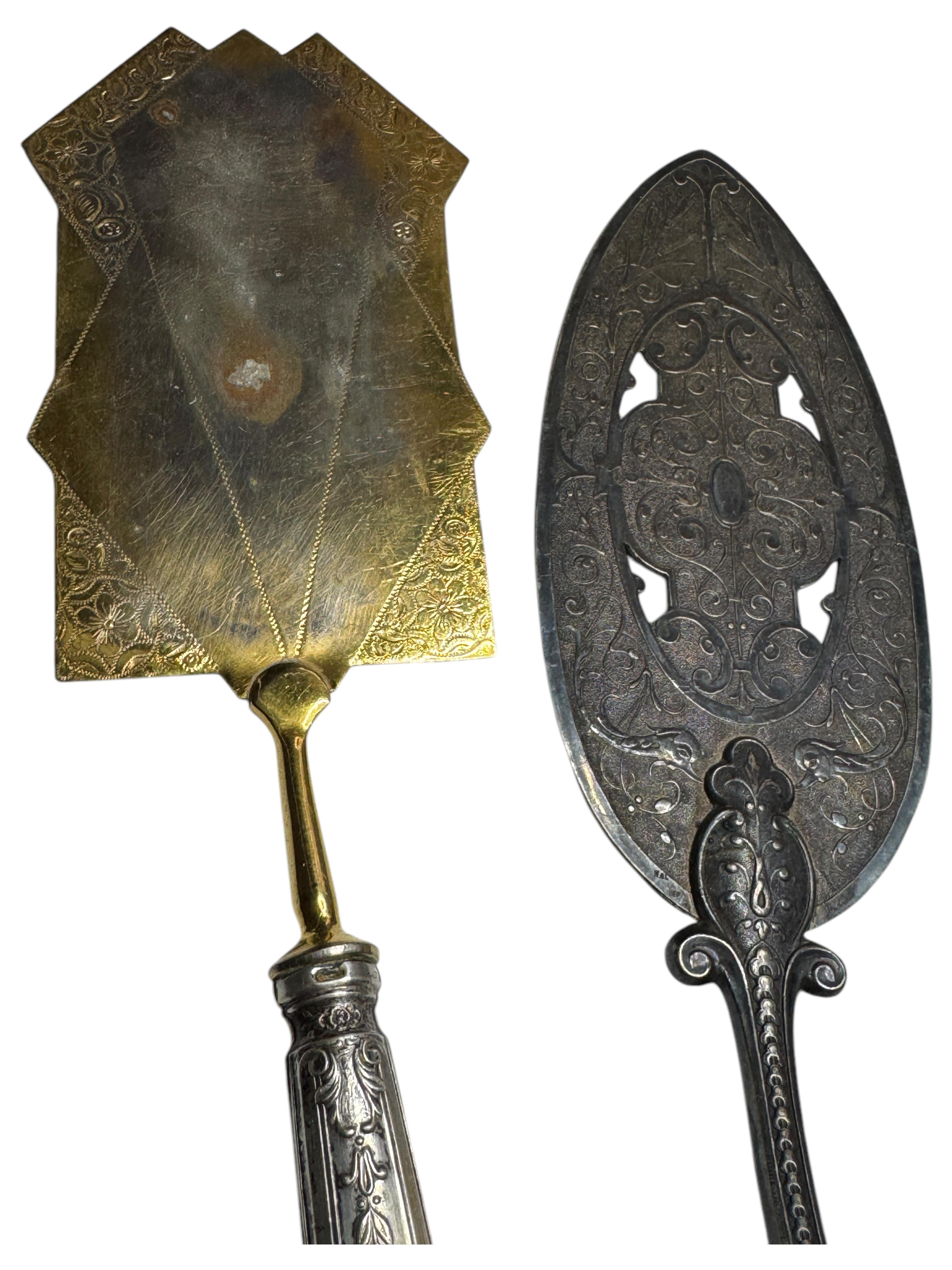 Allemand Ensemble de trois couverts en métal argenté Art Nouveau, Allemagne, 1890 - 1900 en vente