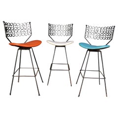 Set of Three Arthur Umanoff Vintage Stools