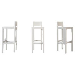 Vintage Set of Three Atelier Van Lieshout "Shaker Barstool 75" Bar Stools, 1998