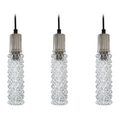 Set of Three Austrian Glass Pendants