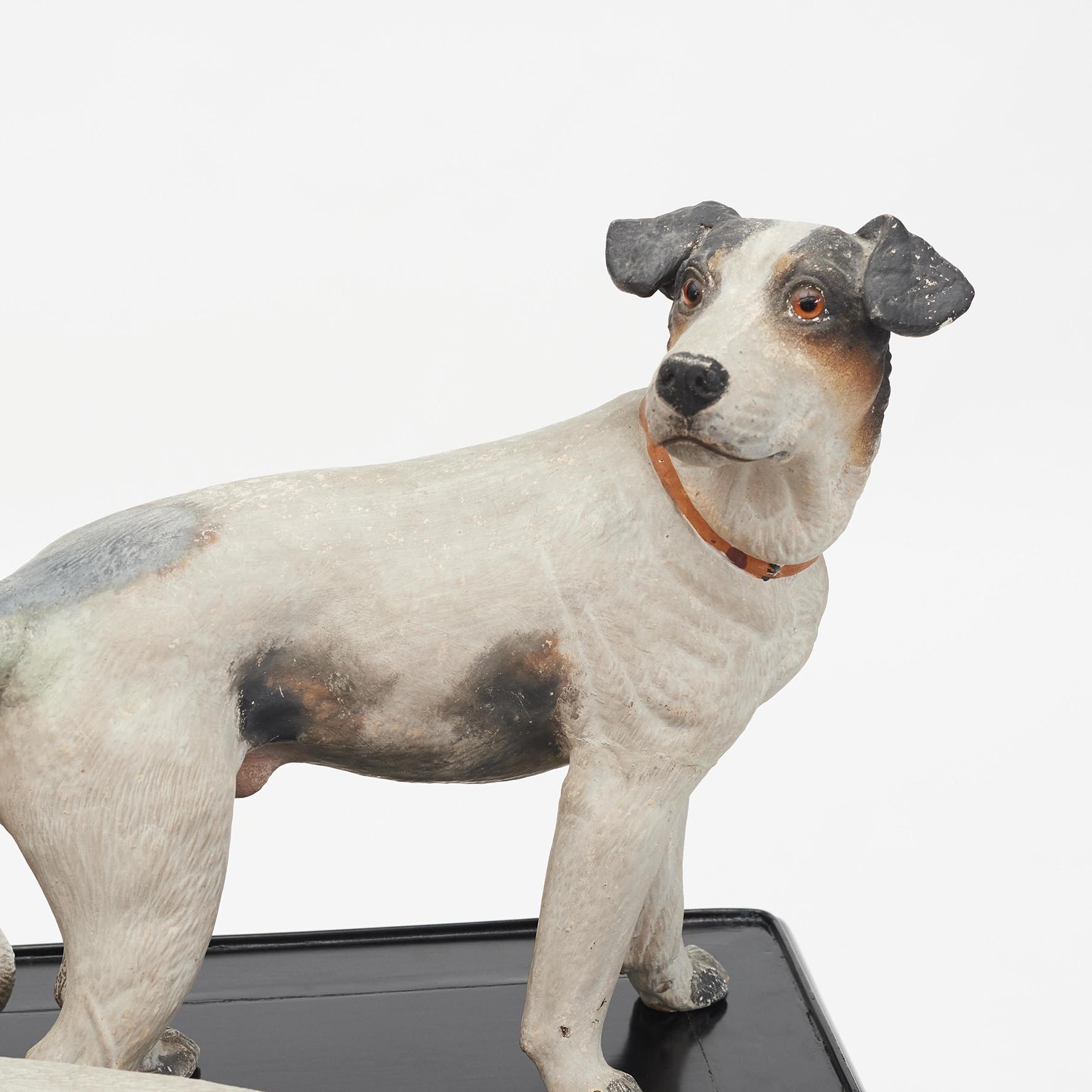 20th Century Set of Three Austrian Terracotta Jack Russell Terriers, circa 1900 For Sale