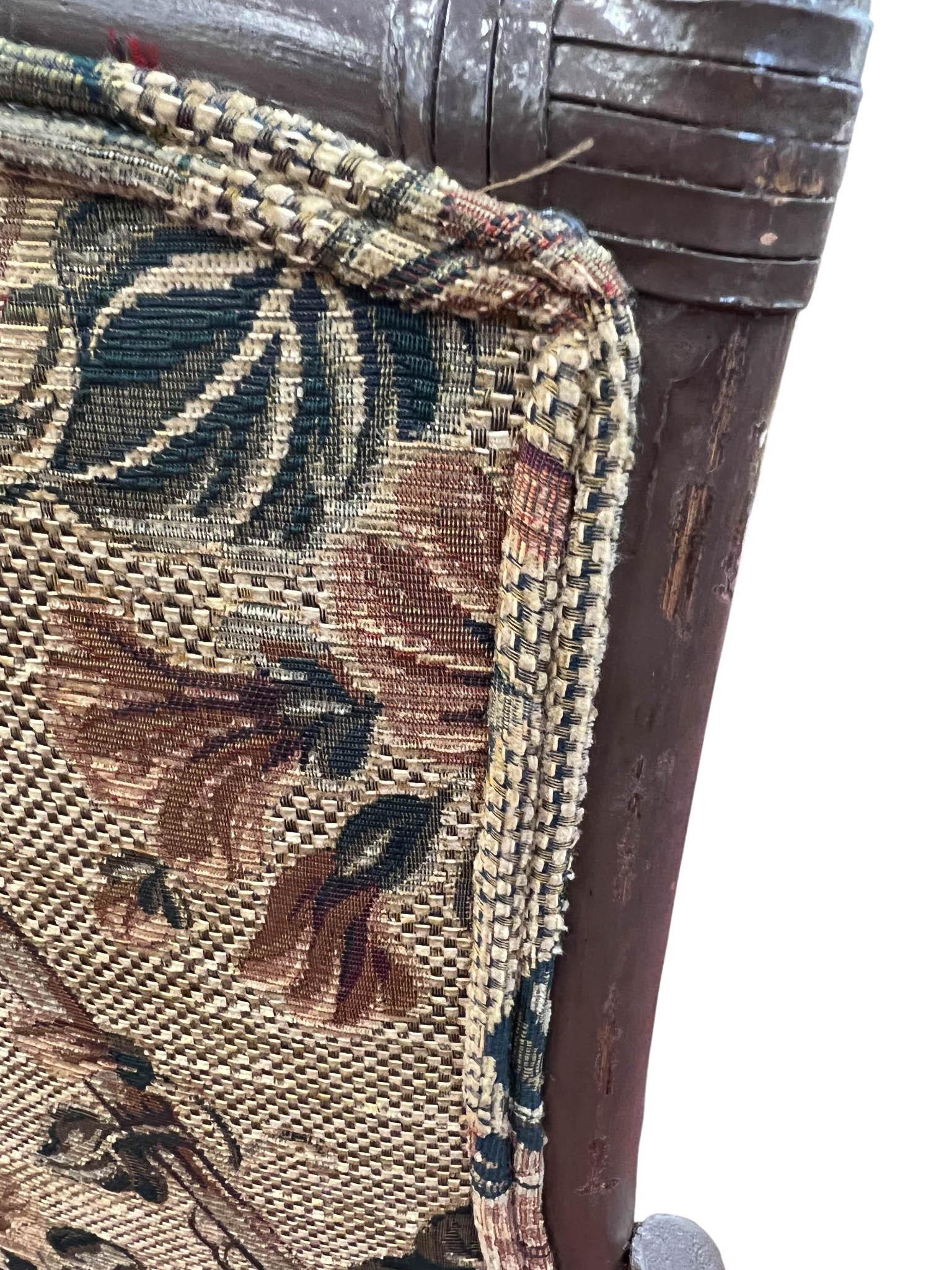 Textile Ensemble de trois chaises d'appoint en bambou en vente