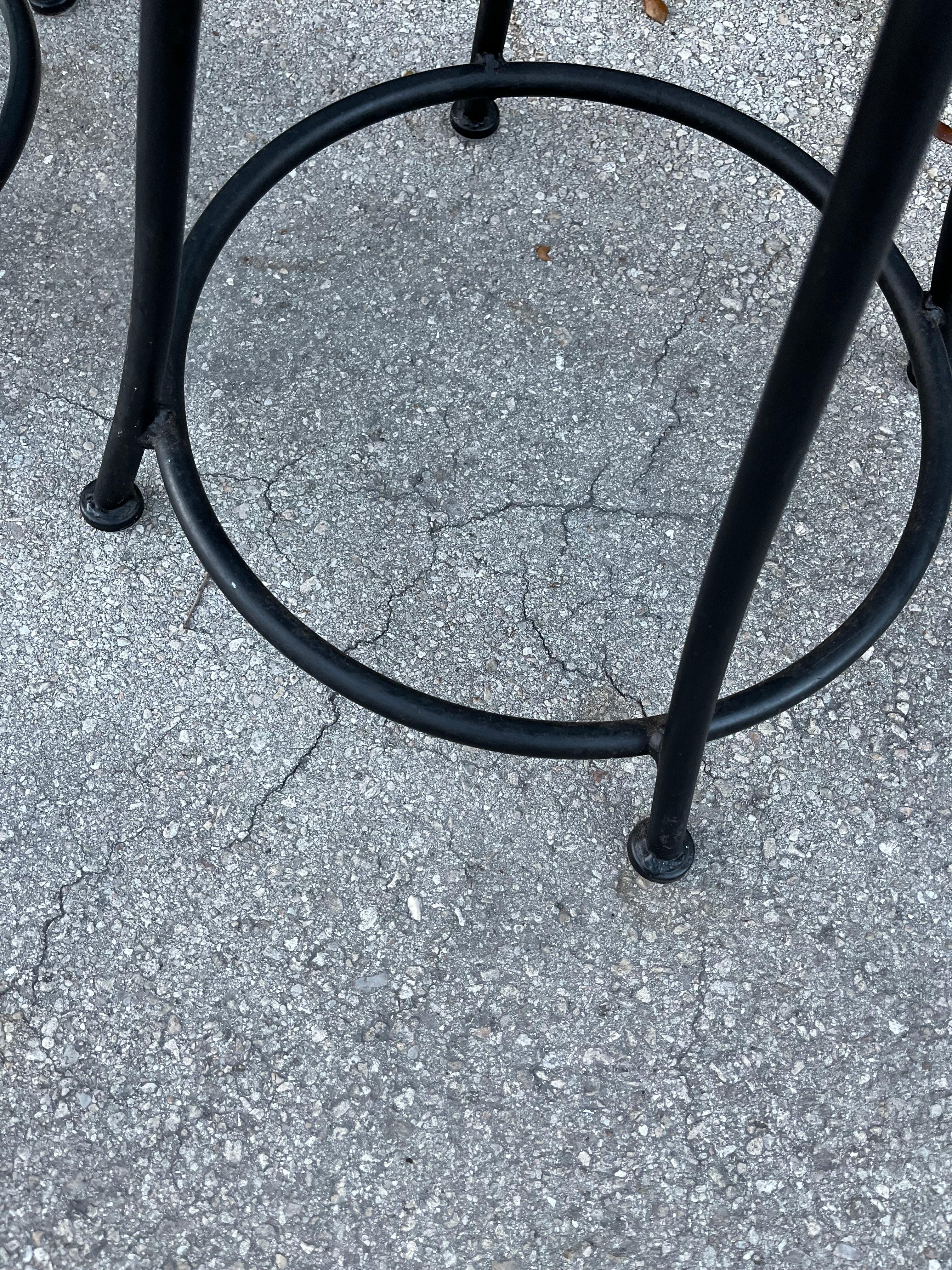 Set of Three Bar Stools by Arthur Umanoff for Shaver Howard Inc. Circa 1970s For Sale 5