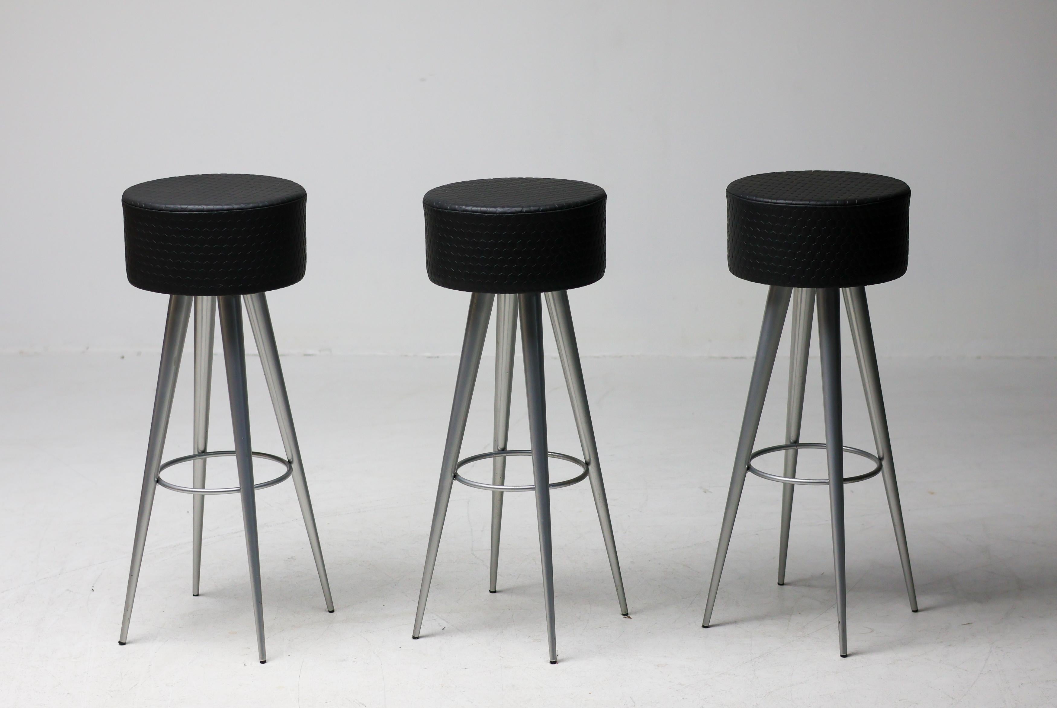 Set di tre sgabelli da bar di Maurizio Peregalli per Zeus Noto in vendita 2