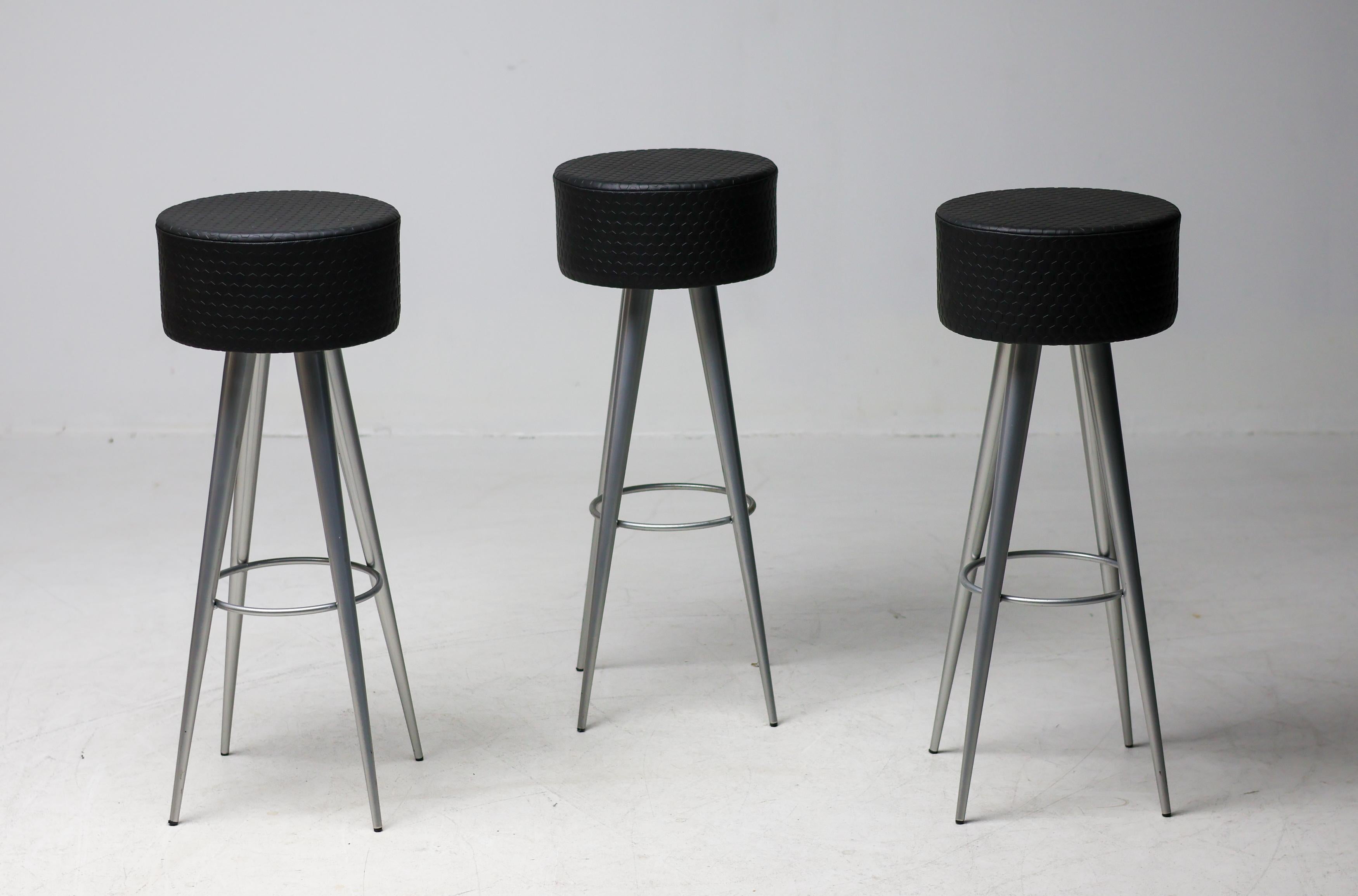 Italiano Set di tre sgabelli da bar di Maurizio Peregalli per Zeus Noto in vendita