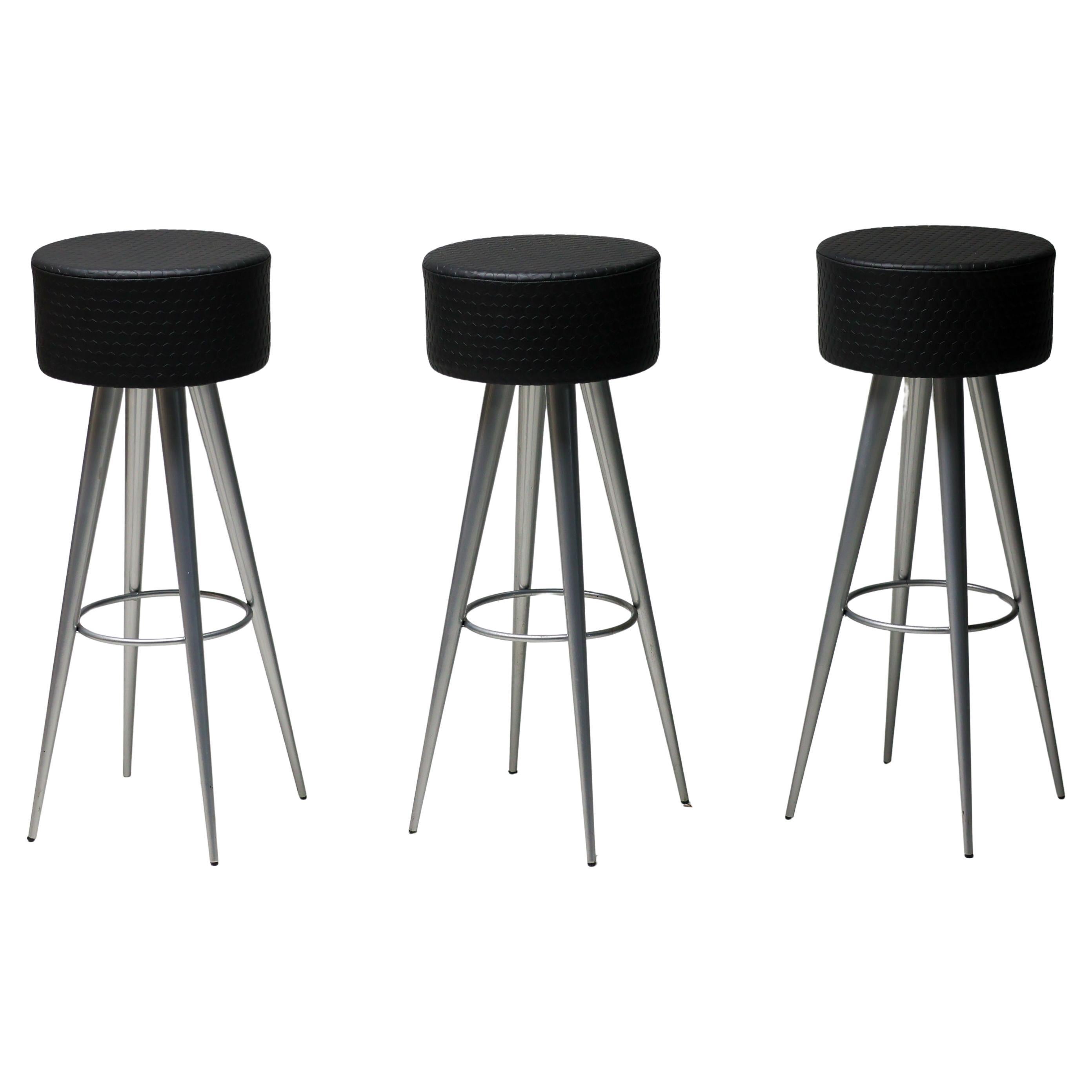 Set of Three Bar Stools by Maurizio Peregalli for Zeus Noto