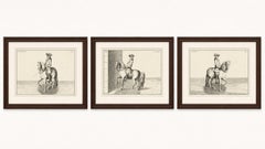 Set of Three Baron d’Eisenberg Equestrian Engravings, 1727