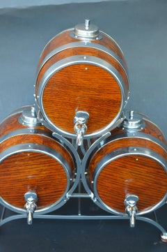 Set of Three Barrel Drink Dispensers by Nelcraft Nottingham