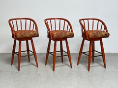Ensemble de trois tabourets de bar d'Edward Wormley pour Dunbar