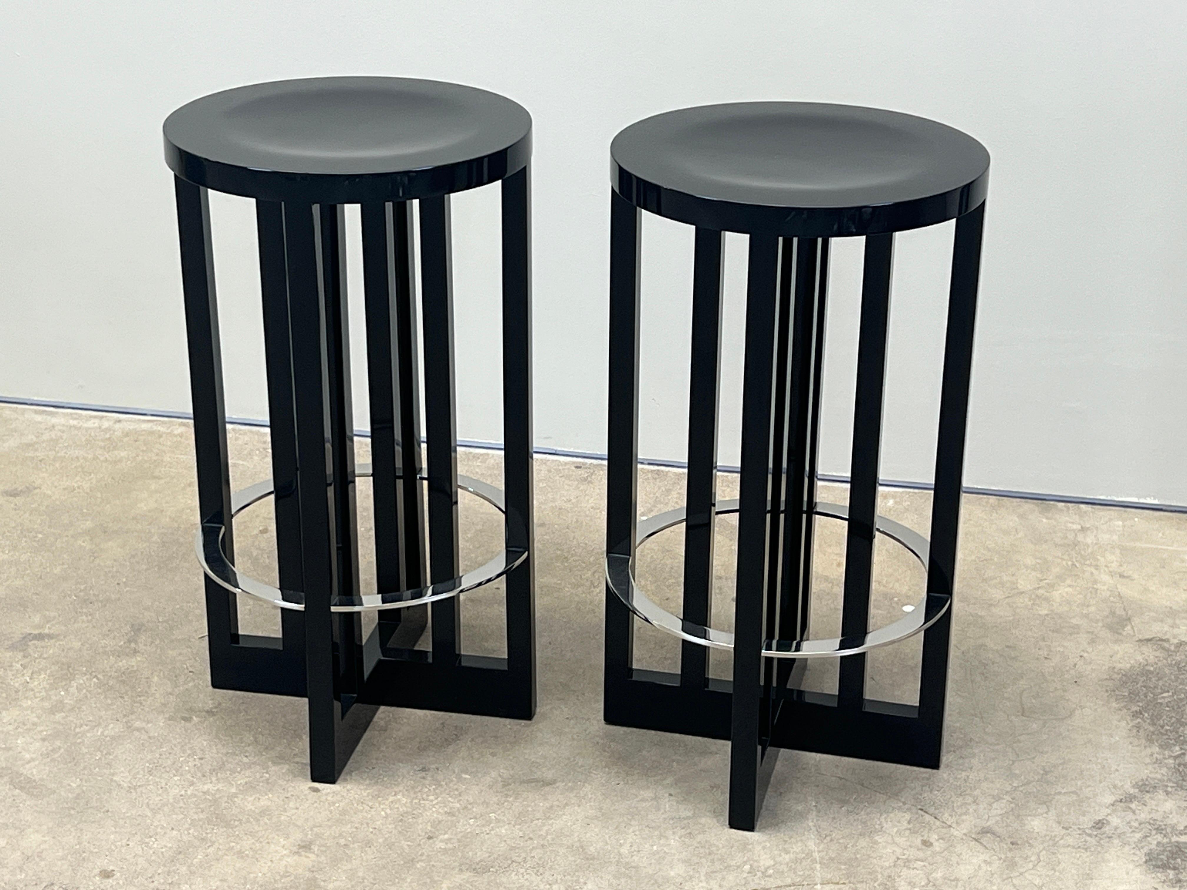 Set of Three Barstools by Richard Meier for Knoll For Sale 5