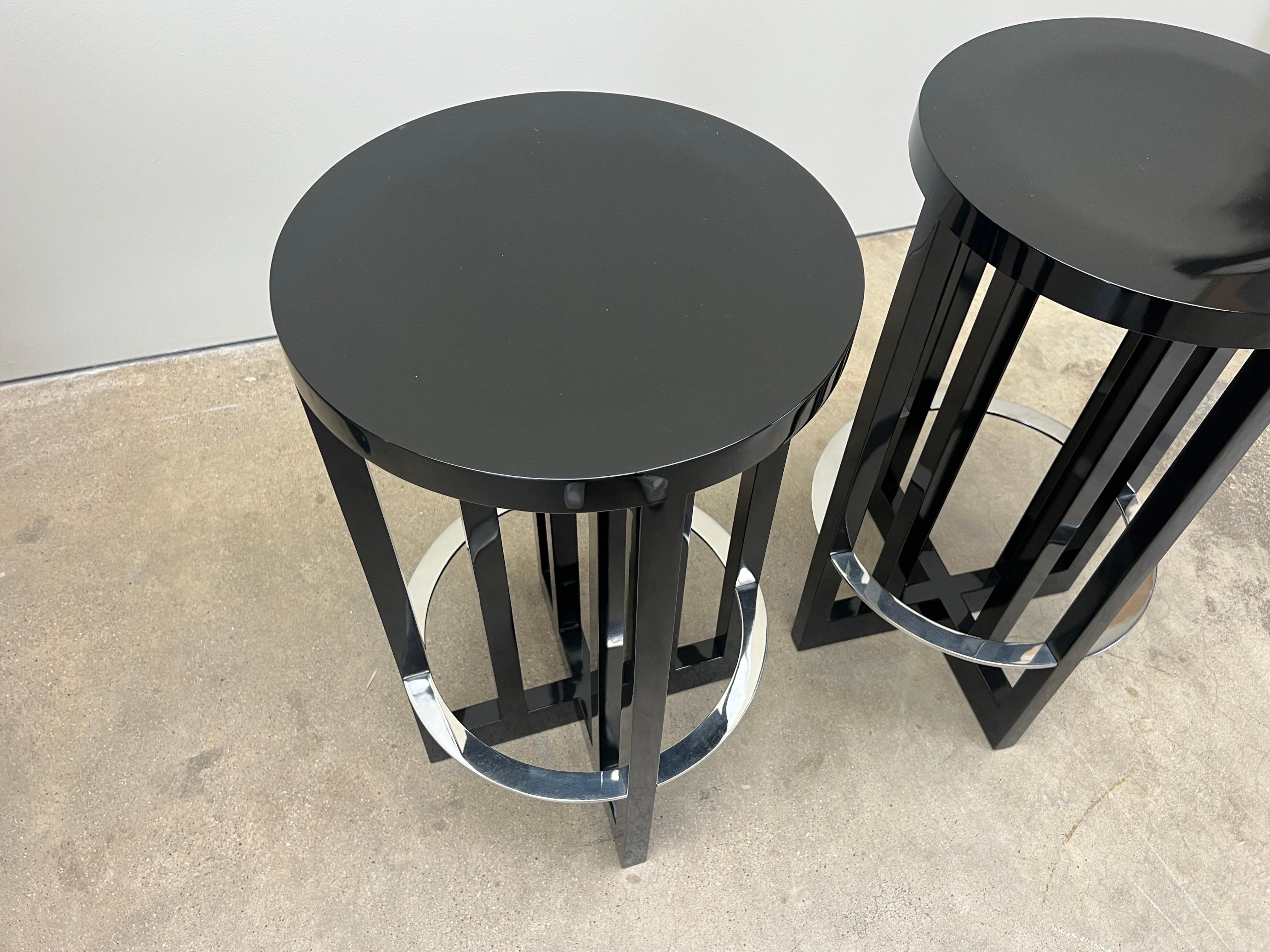 Set of Three Barstools by Richard Meier for Knoll For Sale 6