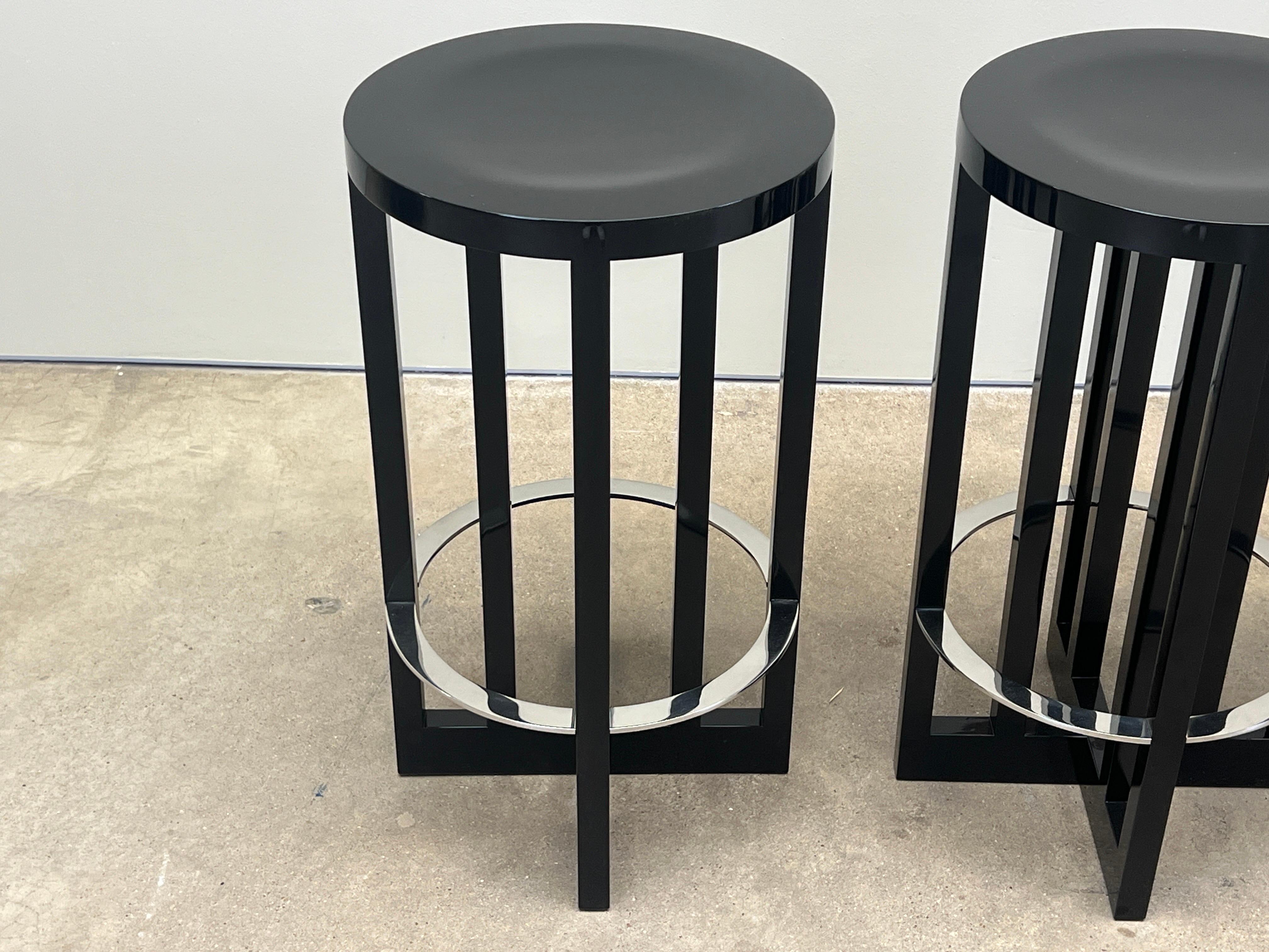 Set of Three Barstools by Richard Meier for Knoll For Sale 7