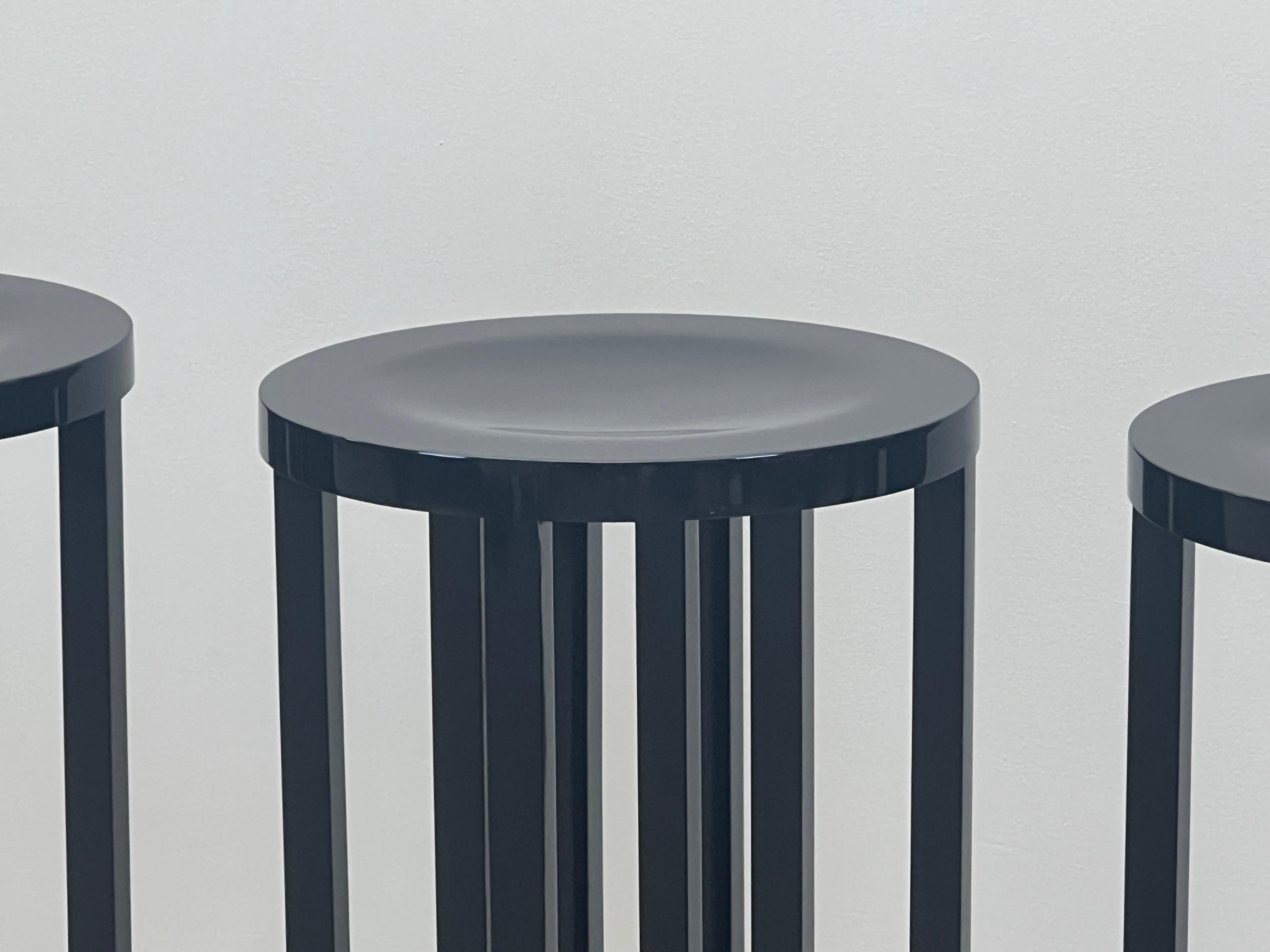 Set of Three Barstools by Richard Meier for Knoll For Sale 3