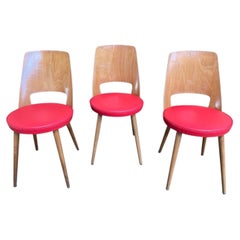 Set of three Baumann bistro chairs "Mondor"