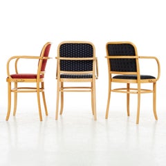 Set of Three Bentwood Dining Chairs Josef Hoffmann Style
