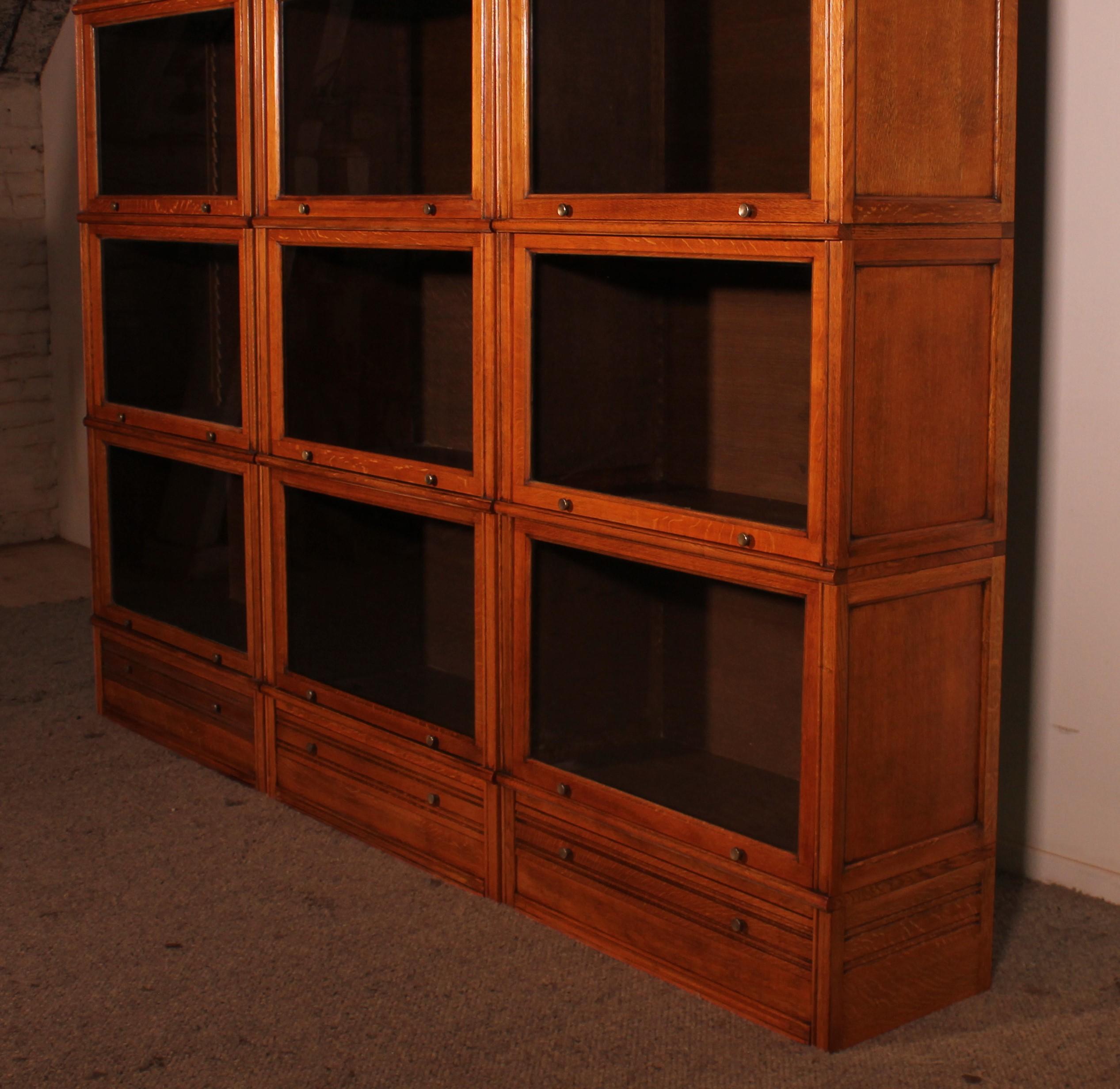Set Of Three Bookcases Called Stacking Bookcase In Light Oak 1