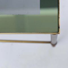 Set of Three Brass an Glass Nesting Tables Maison Jansen