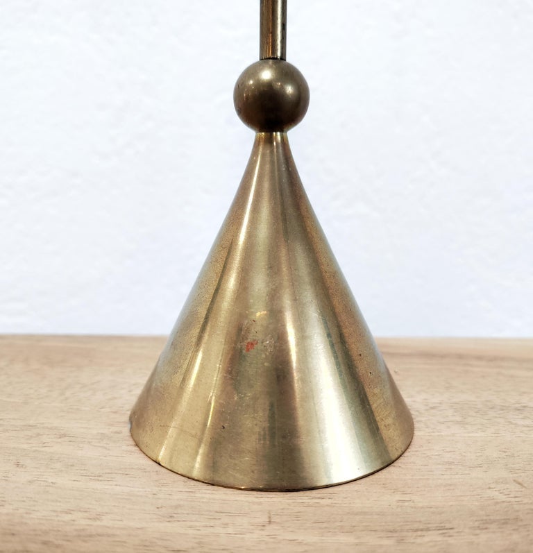 Set of Three Bronze Candle Holders by Christian de Beaumont, France