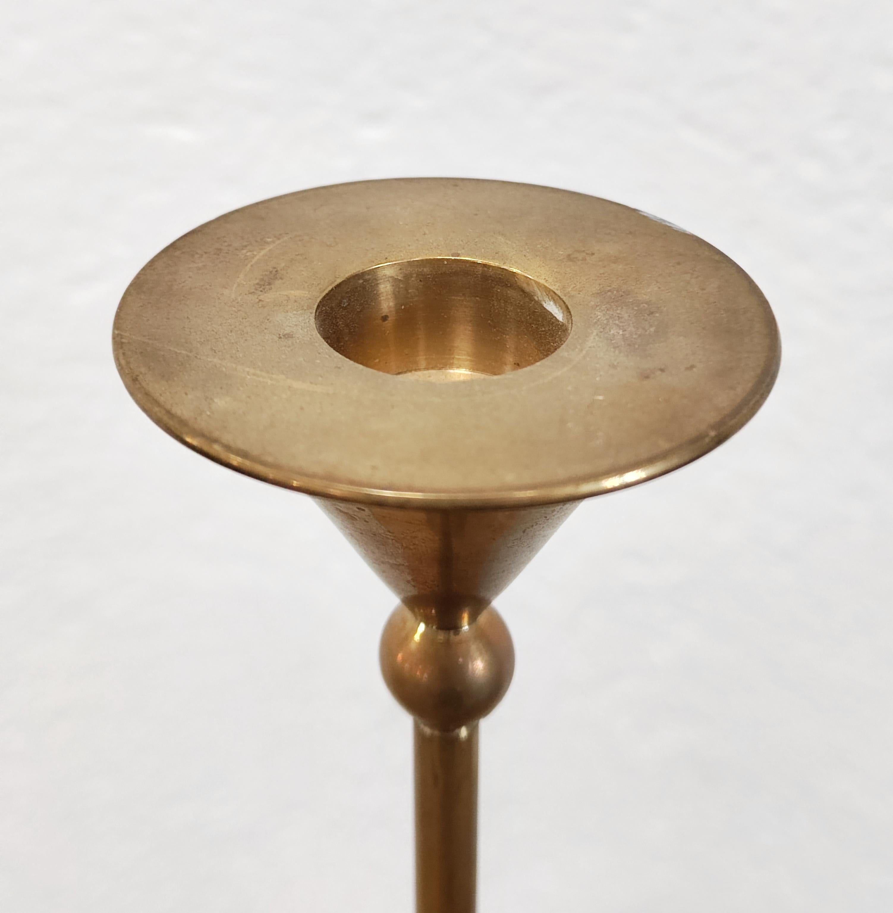 Bronzo Set di tre portacandele in bronzo di Christian de Beaumont, Francia anni '80 in vendita