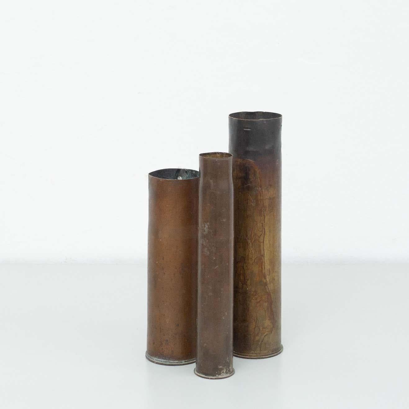 Set di tre vasi in bronzo, 1930 circa in vendita 8