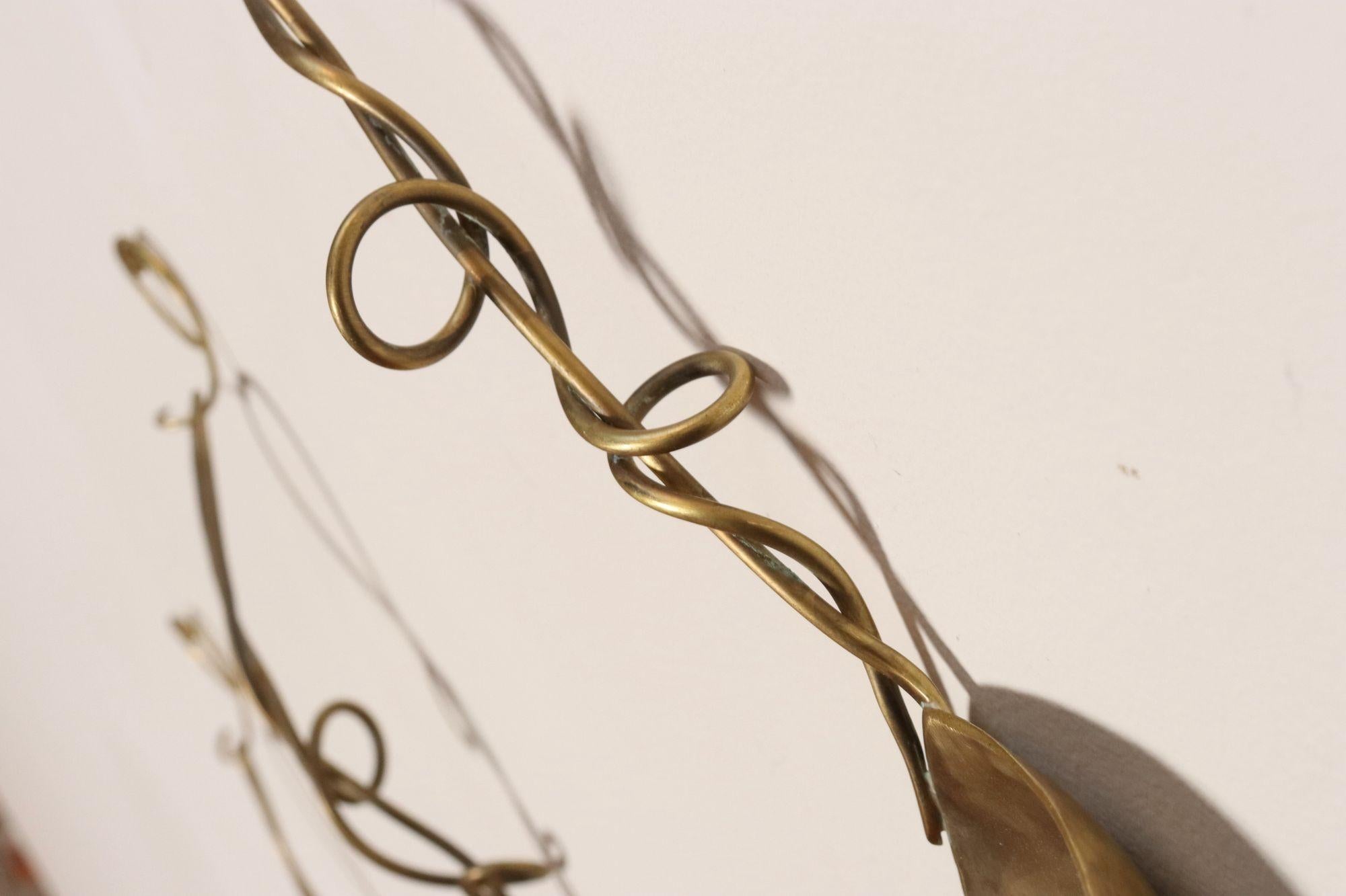 Set of Three Brutalist Brass Decorative Serving Pieces - Ladle, Spoon, and Fork For Sale 10