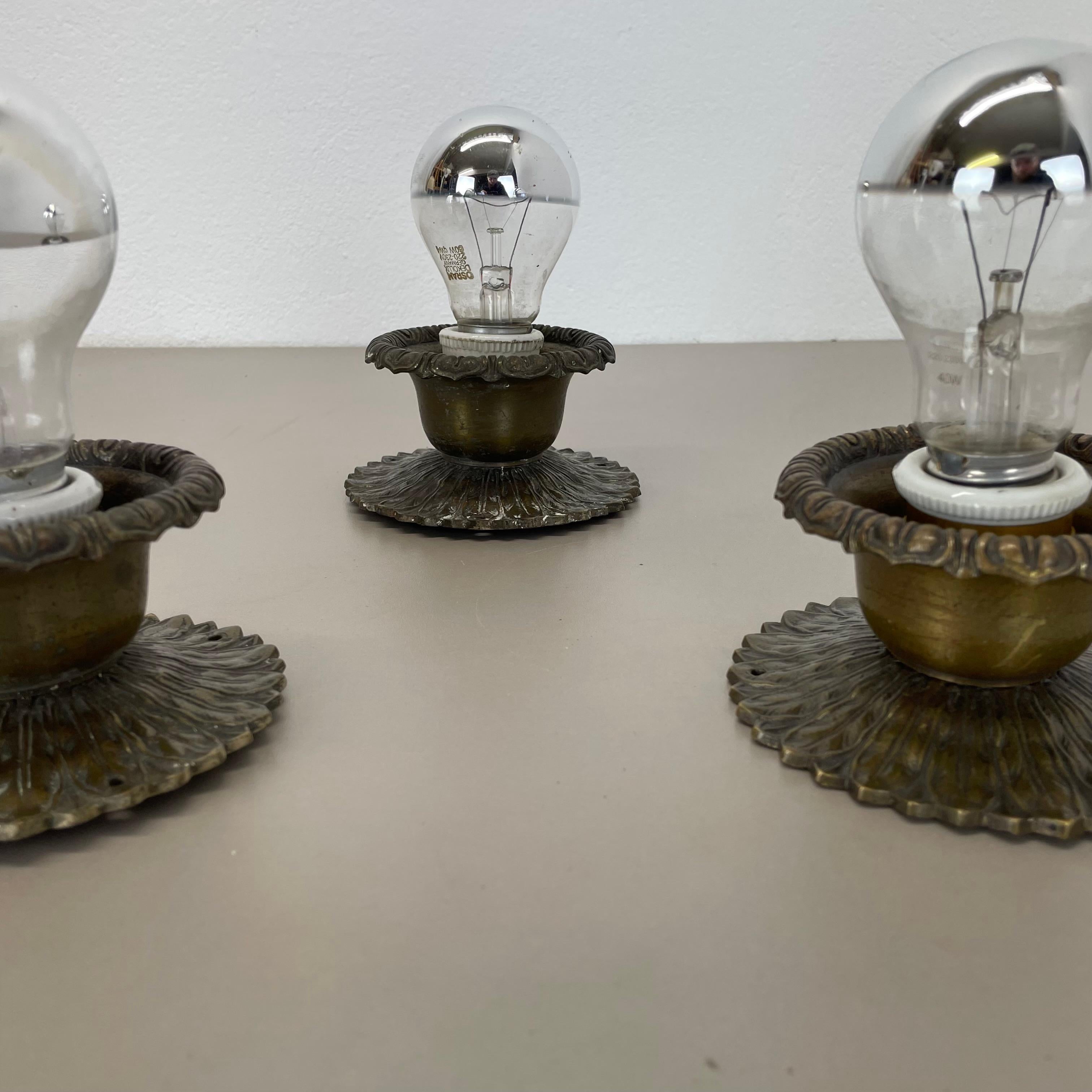Set of Three Brutalist BRONZE 