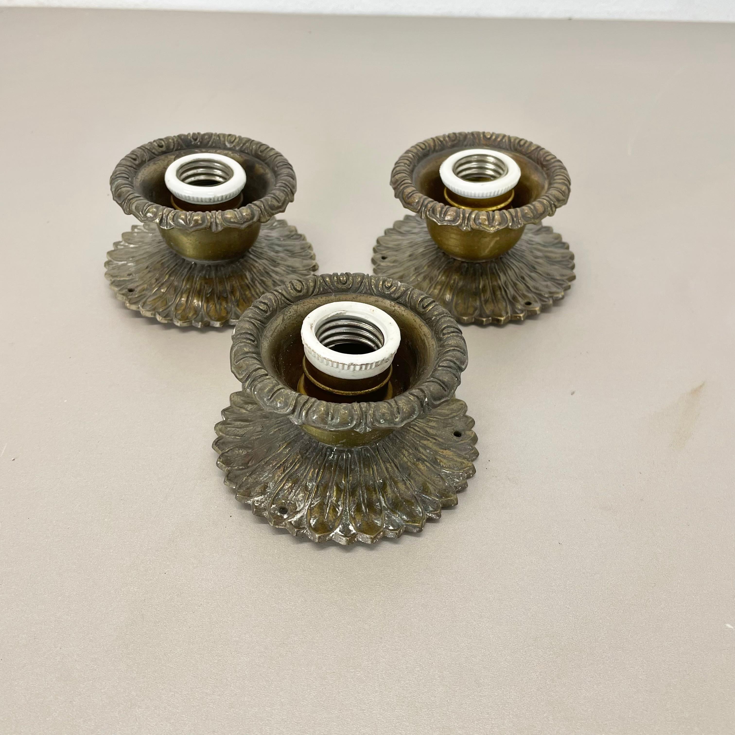 Set of Three Brutalist BRONZE 