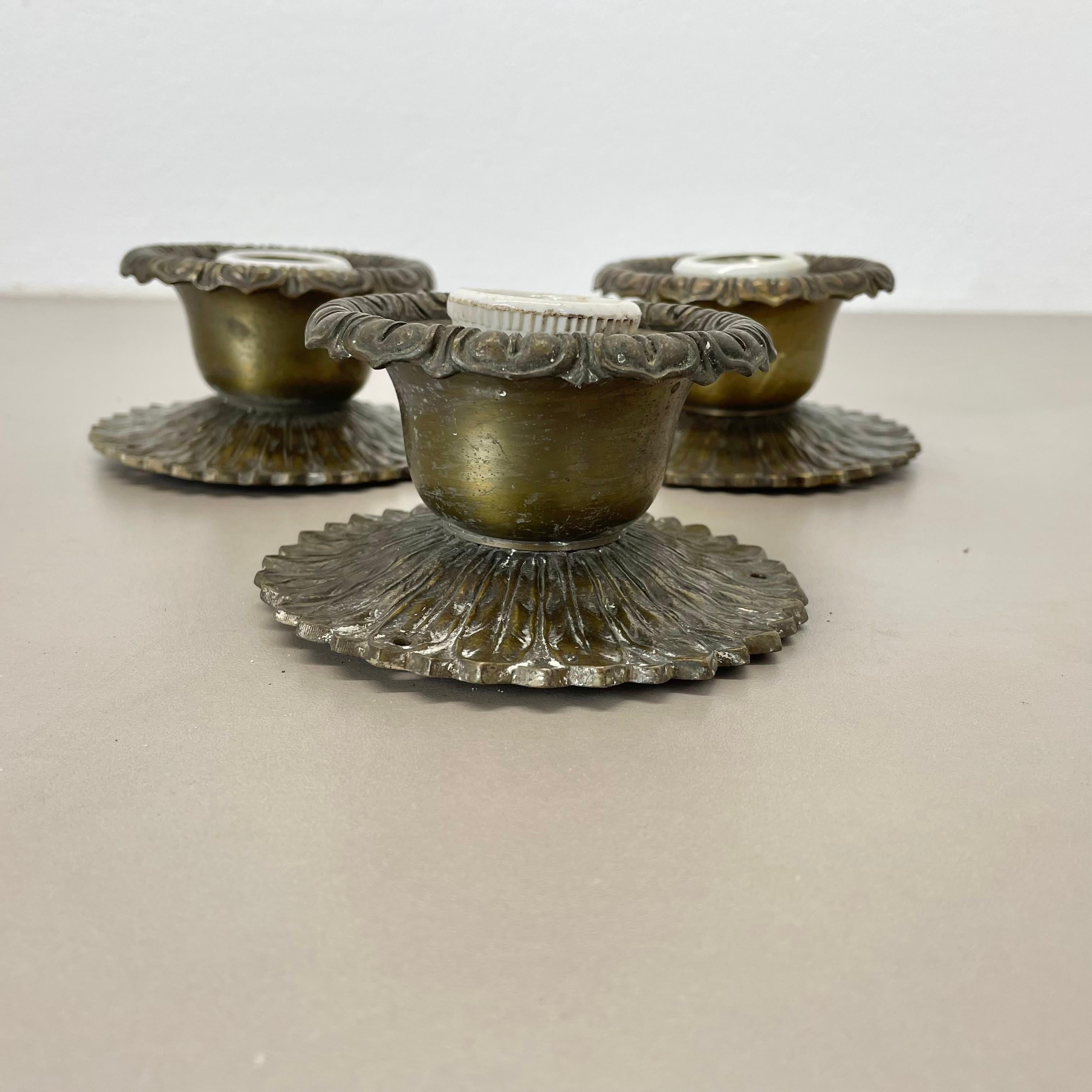 Set of Three Brutalist BRONZE 