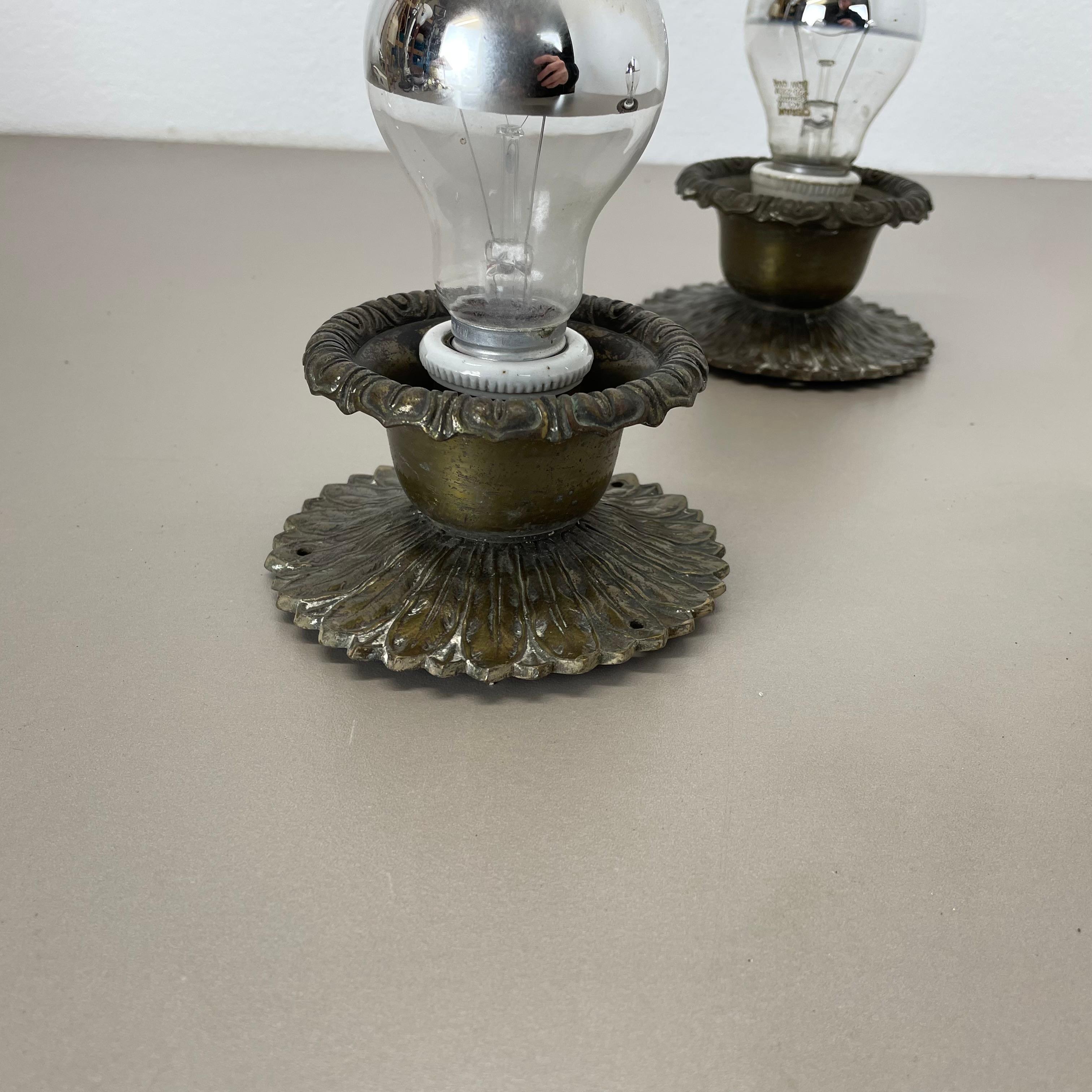 20th Century Set of Three Brutalist BRONZE 