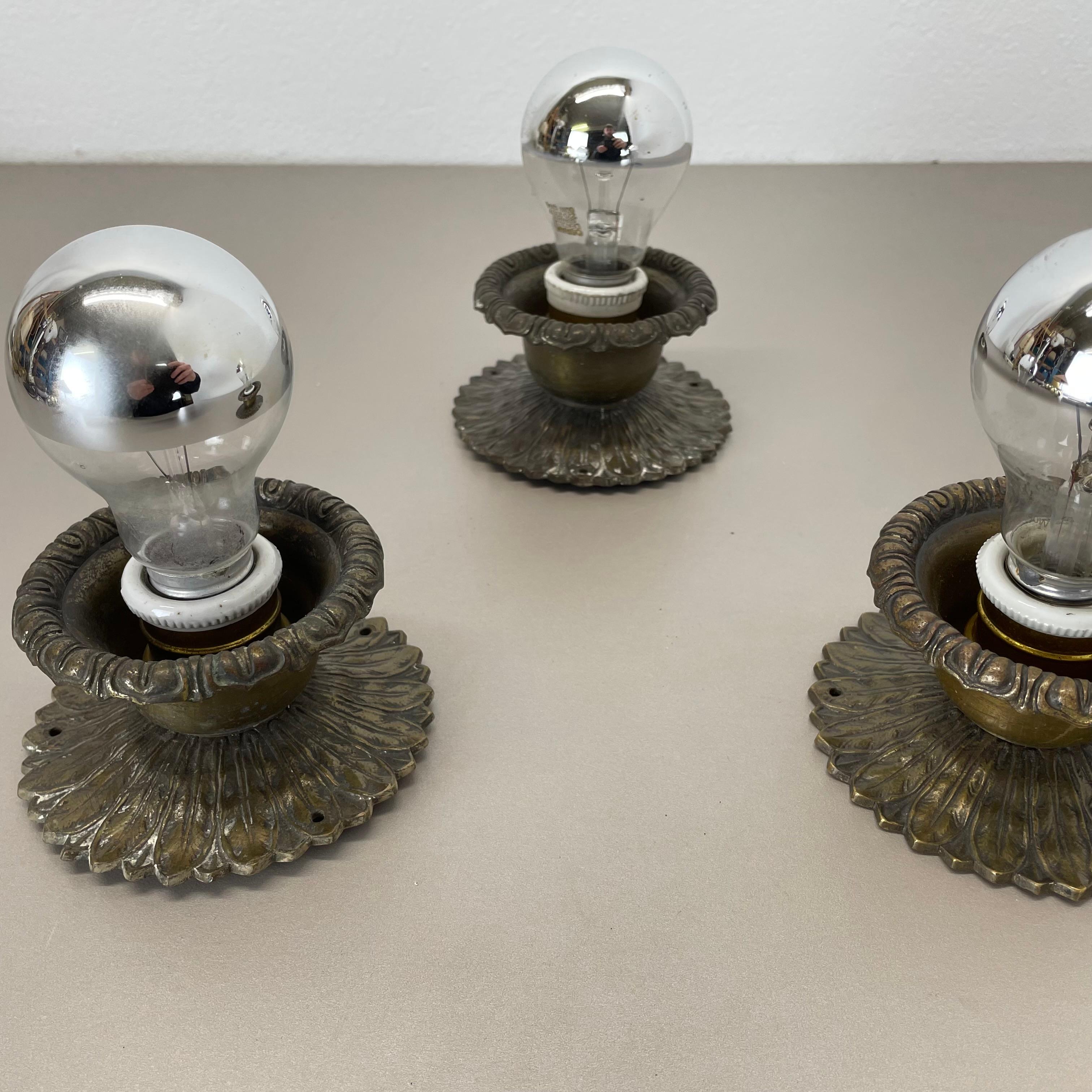 Set of Three Brutalist BRONZE 