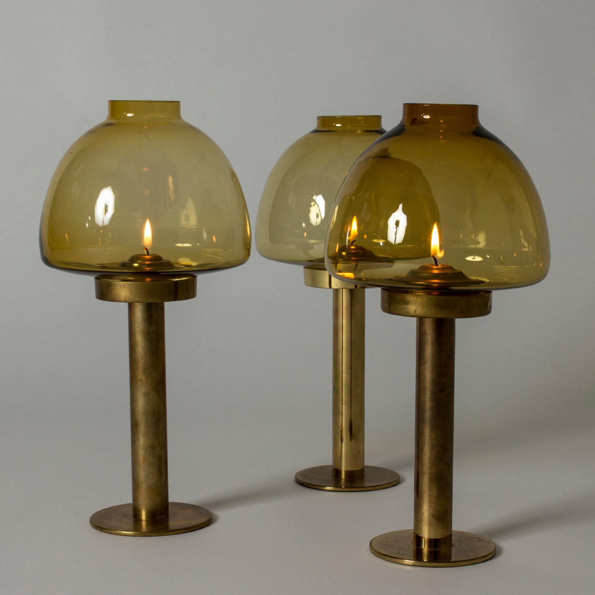 Set of Three Candlesticks by Hans-Agne Jakobsson, Sweden, 1960s In Good Condition In Stockholm, SE