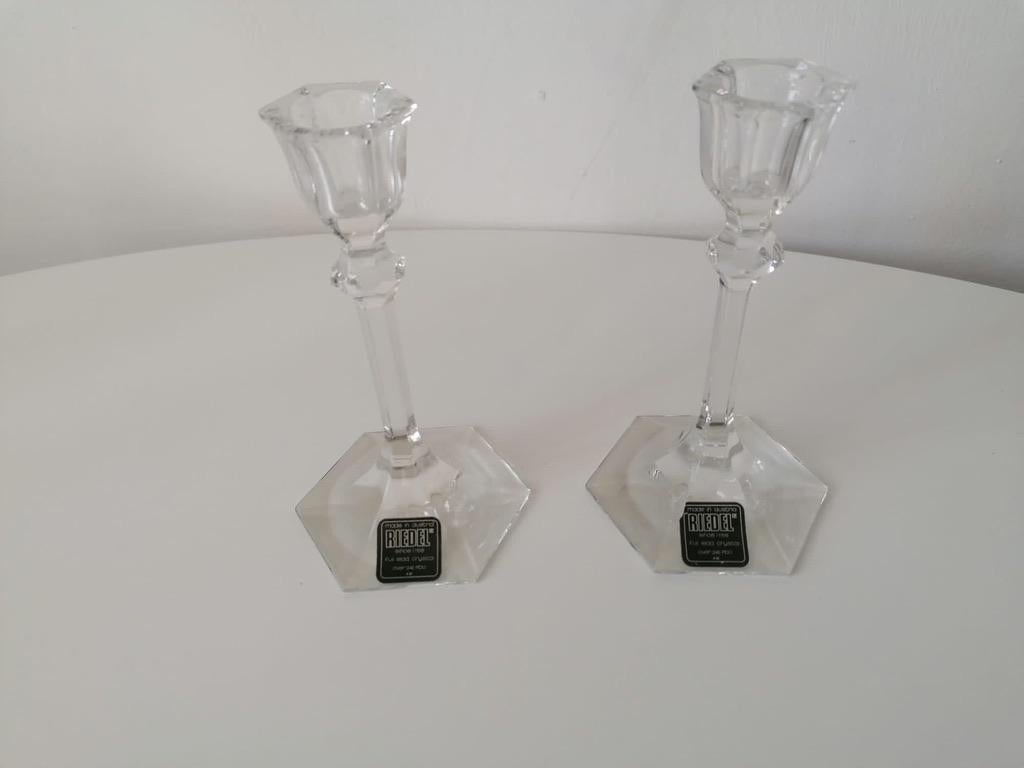 Set of Three Candlesticks by Riedel Austria from the 1970s For Sale 5