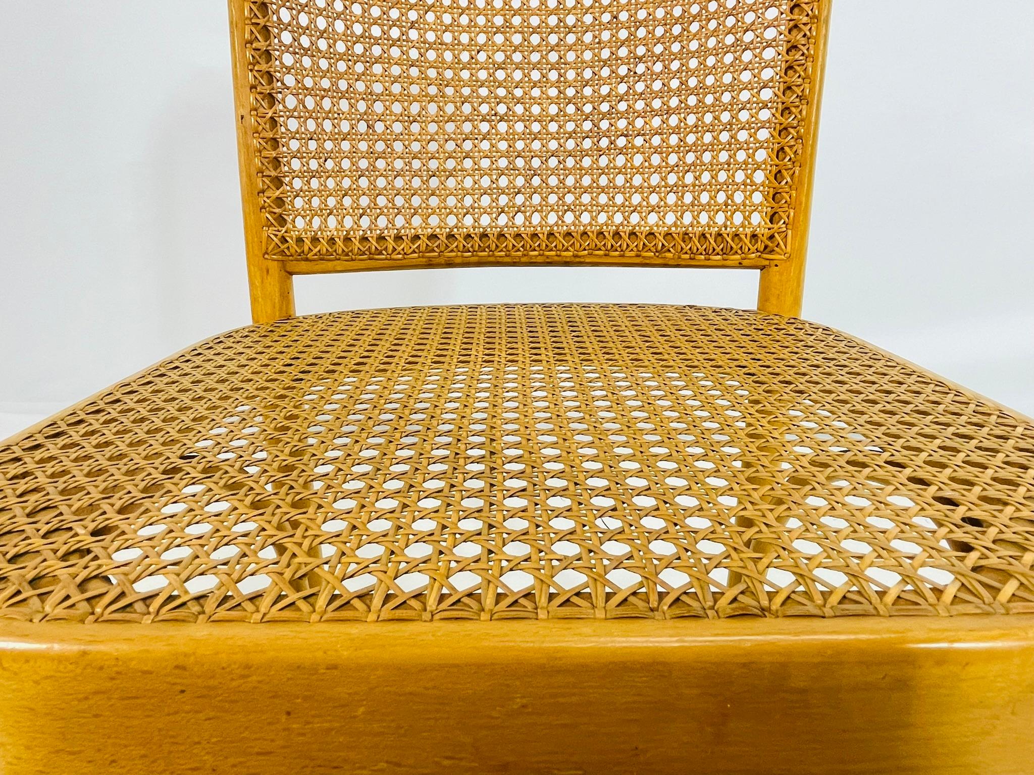 Ensemble de trois chaises d'appoint en rotin et bois cintré de Loewenstein/Oggo, États-Unis, années 1960 en vente 12