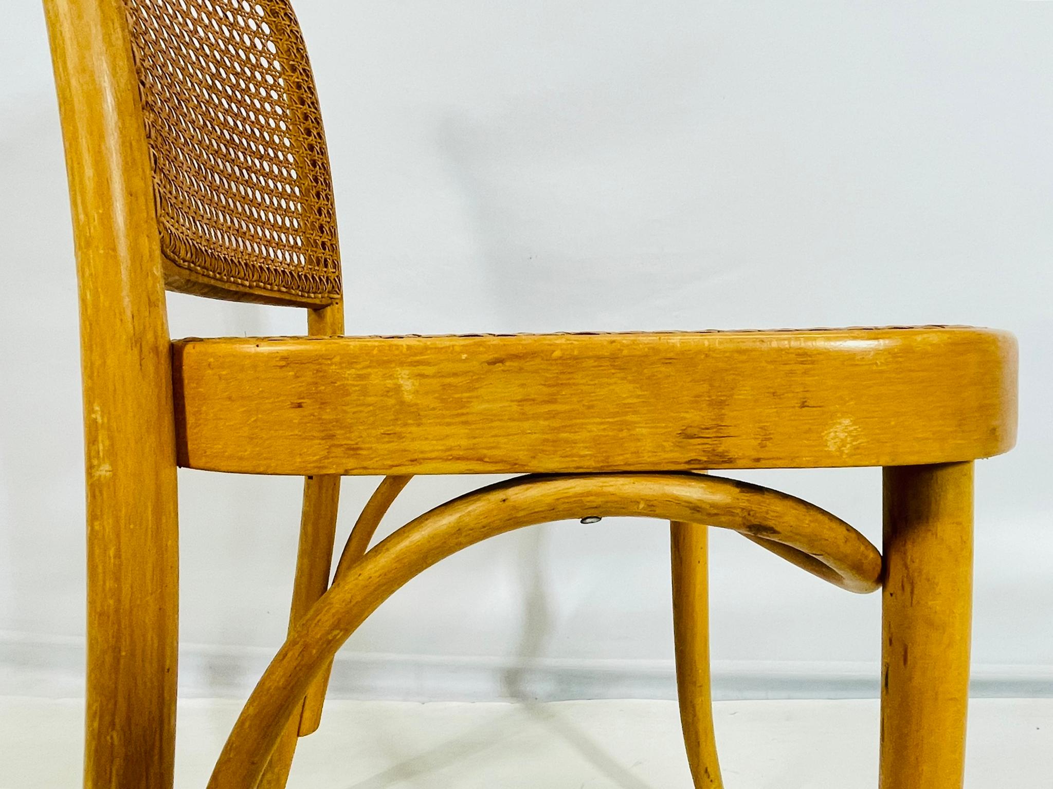 Ensemble de trois chaises d'appoint en rotin et bois cintré de Loewenstein/Oggo, États-Unis, années 1960 en vente 14