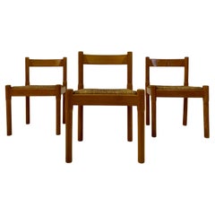 Set of Three Carimate Chairs by Vico Magistretti