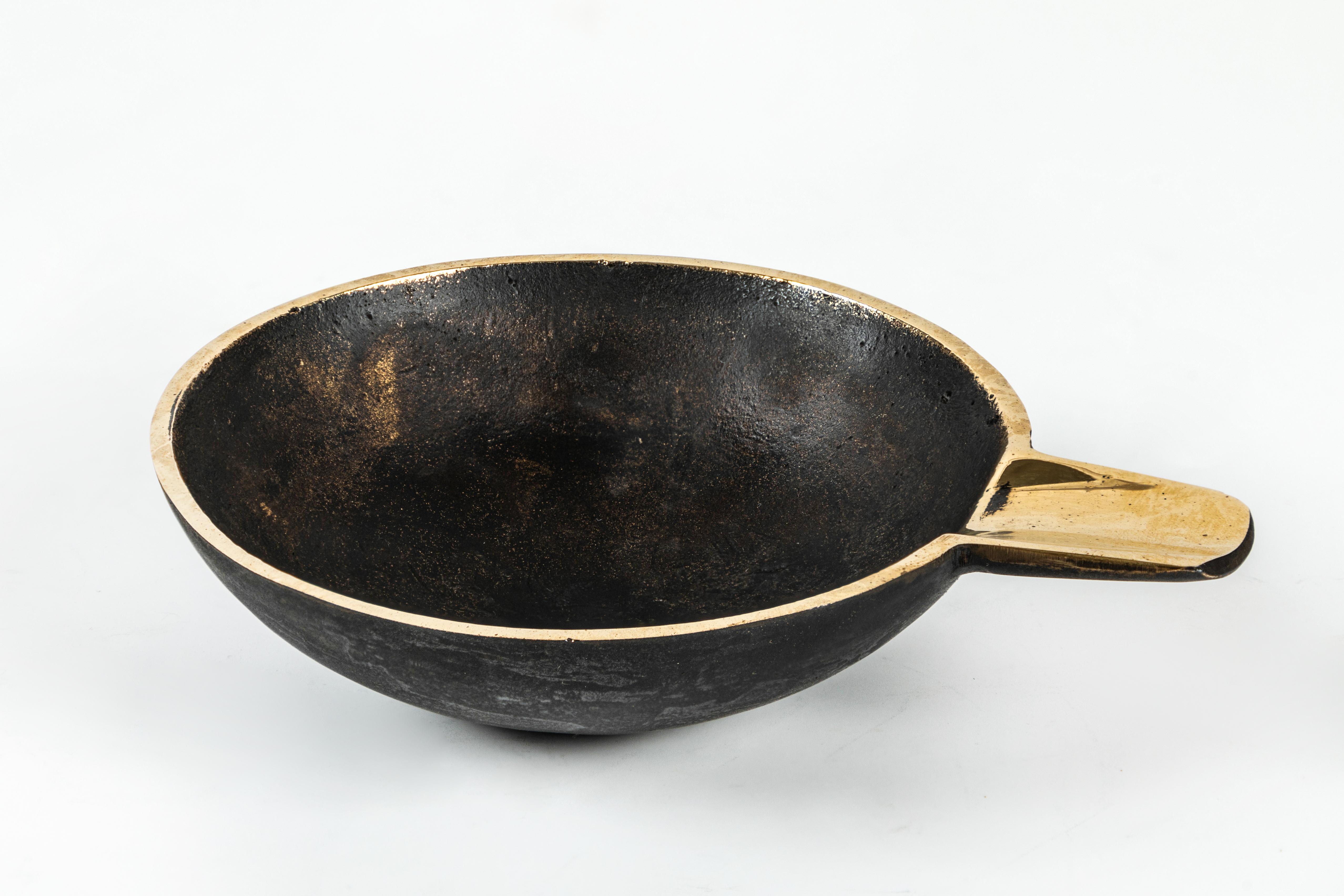 Set of Three Carl Auböck Brass Bowls For Sale 3