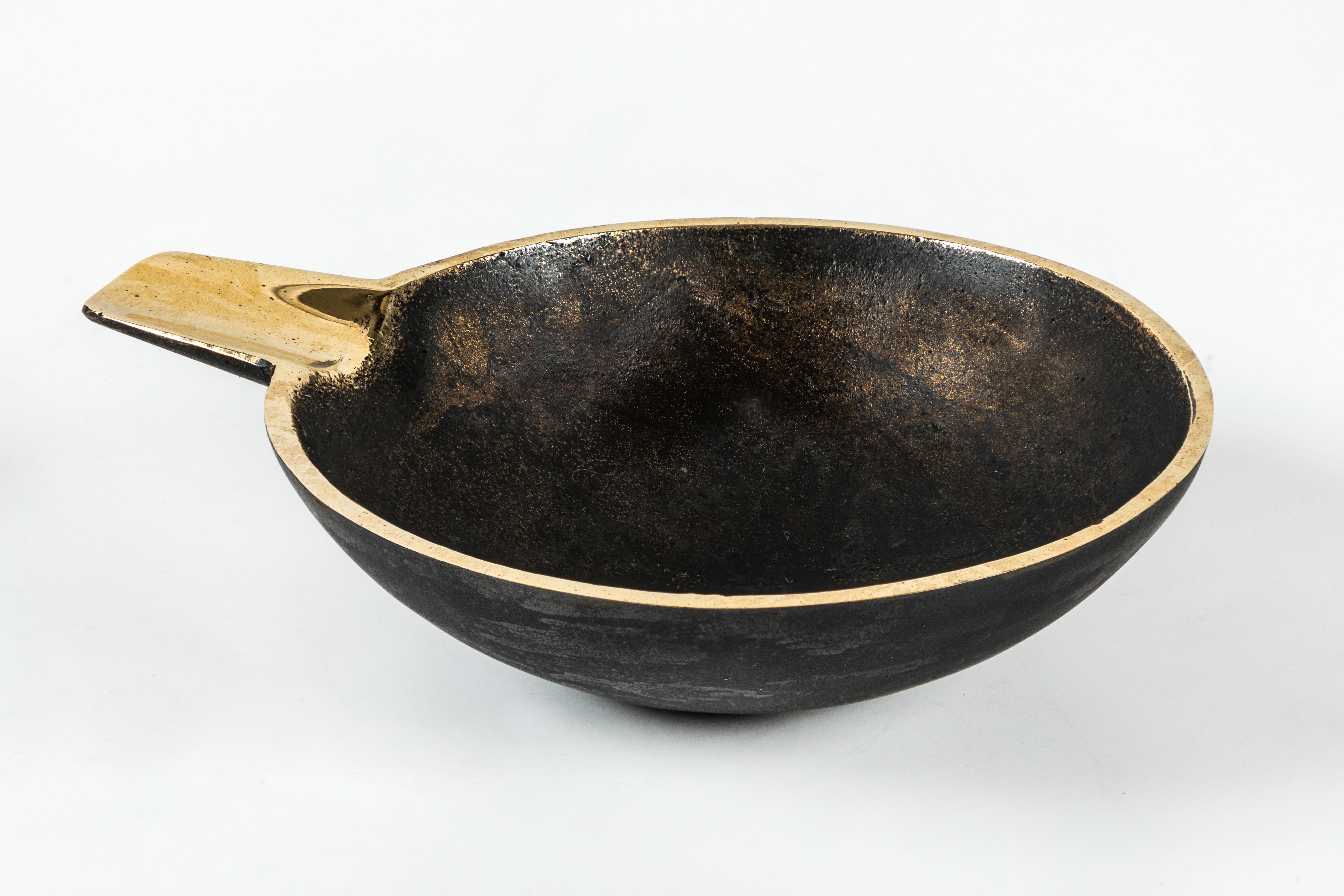 Set of Three Carl Auböck Brass Bowls For Sale 4