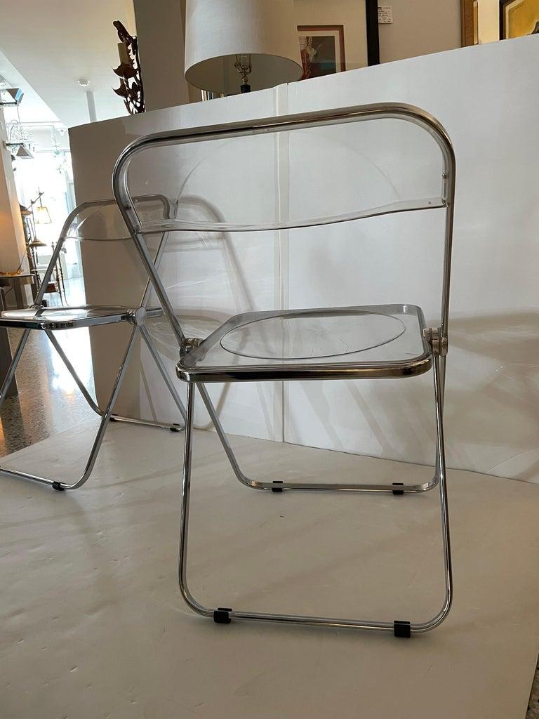 Set of Three Casella Plia Folding Chairs In Good Condition For Sale In West Palm Beach, FL