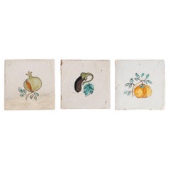 Conjunto de tres azulejos catalanes - Principios del siglo XX