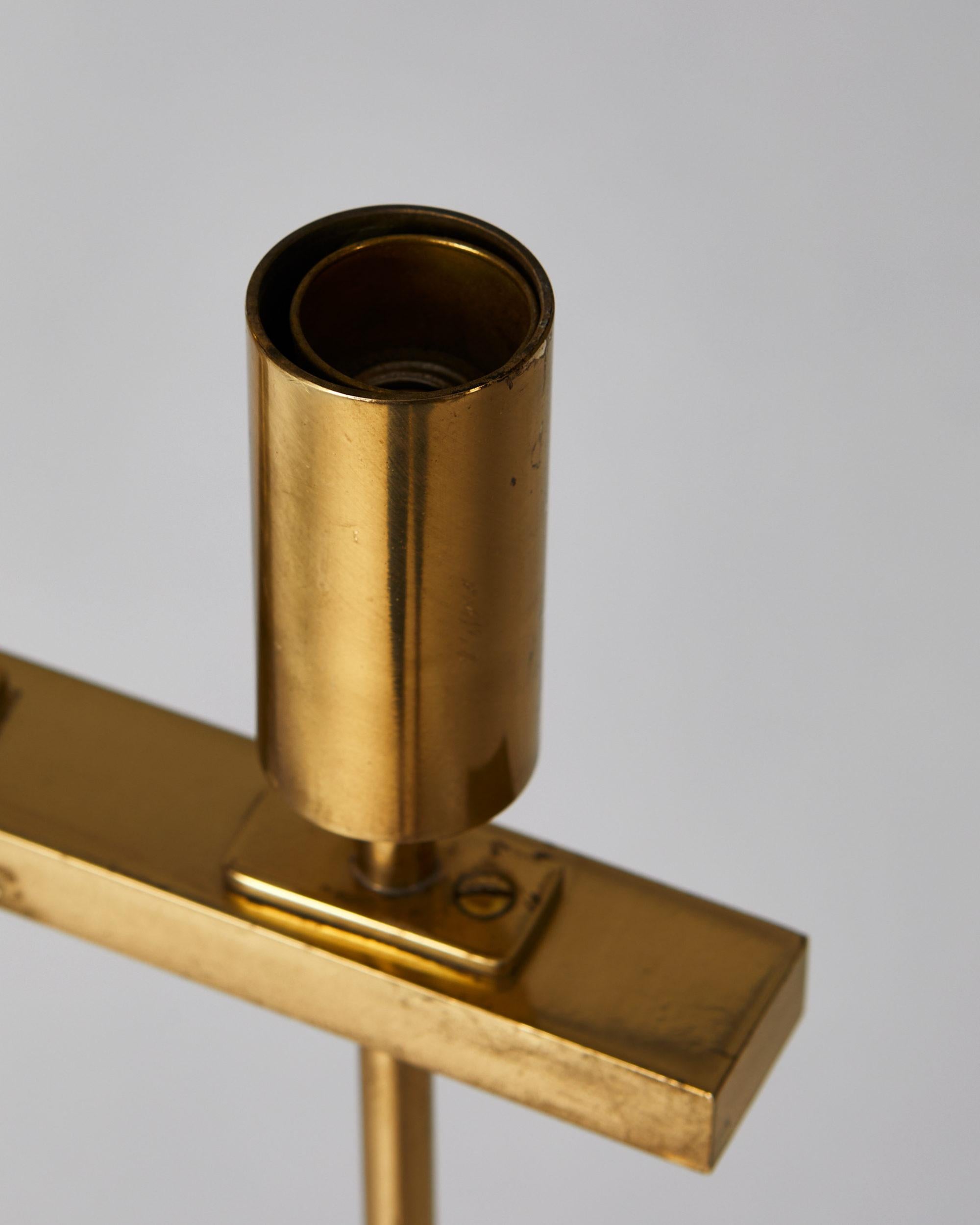 Mid-Century Finnish Ceiling Lights – Triple Pendant Set in Brass, 1960s For Sale 1