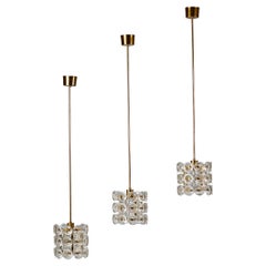 Set of Three Ceiling Lamps Designed by Carl Fagerlund for Orrefors